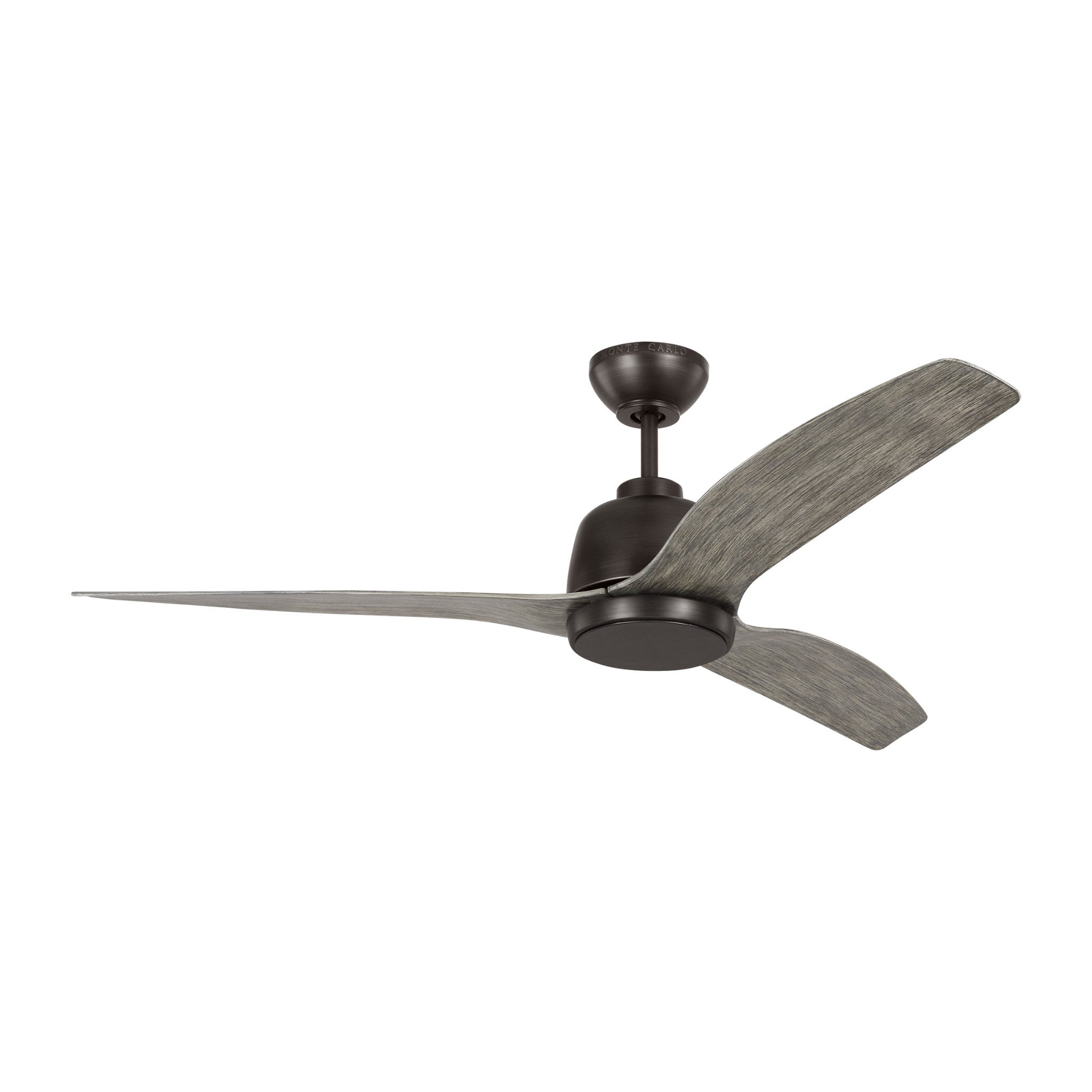 Avila 54" LED Ceiling Fan  in Aged Pewter  w/ Light Grey Weathered Oak Blade D:54'' H:15 1/2''
