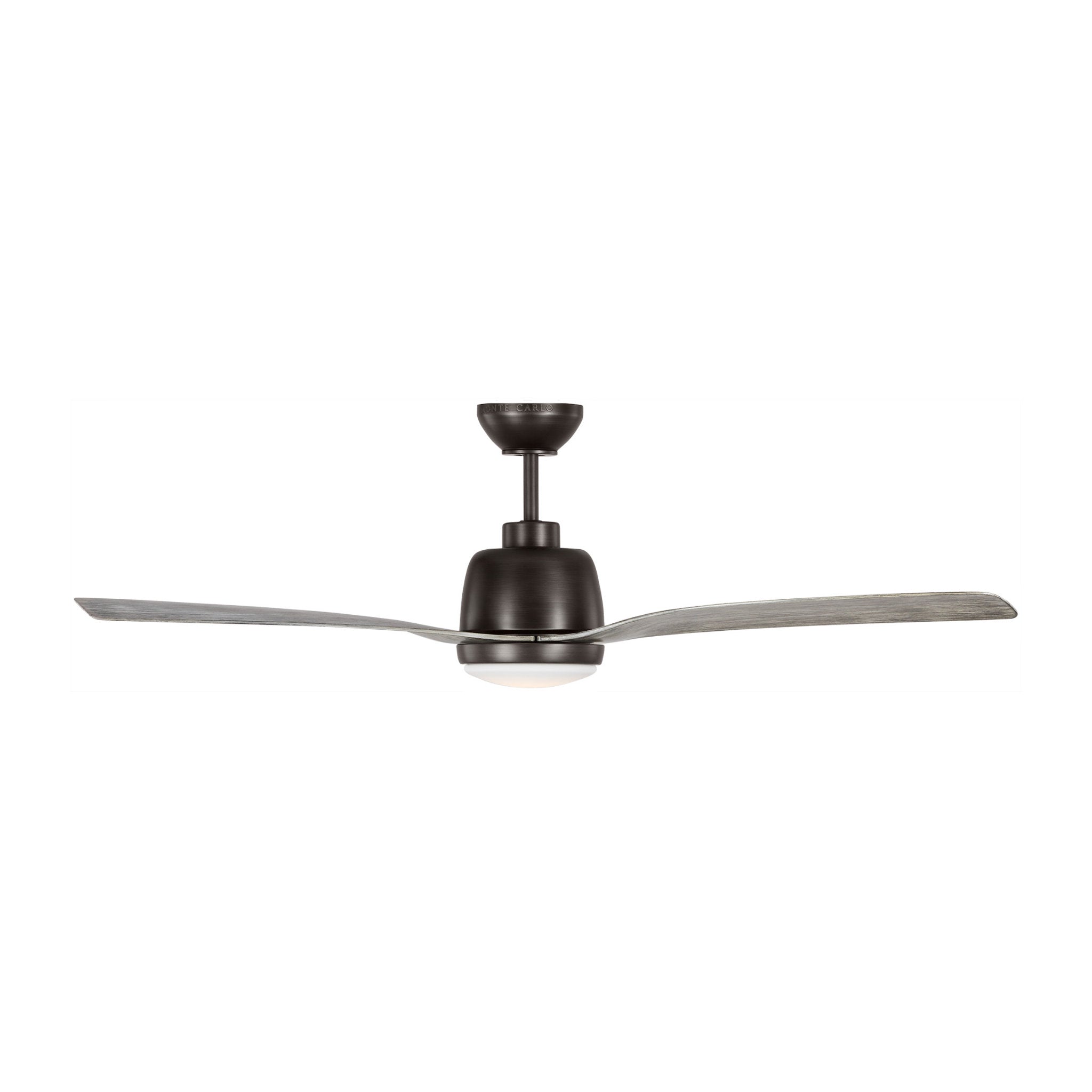 Avila 54" LED Ceiling Fan  in Aged Pewter  w/ Light Grey Weathered Oak Blade D:54'' H:15 1/2''