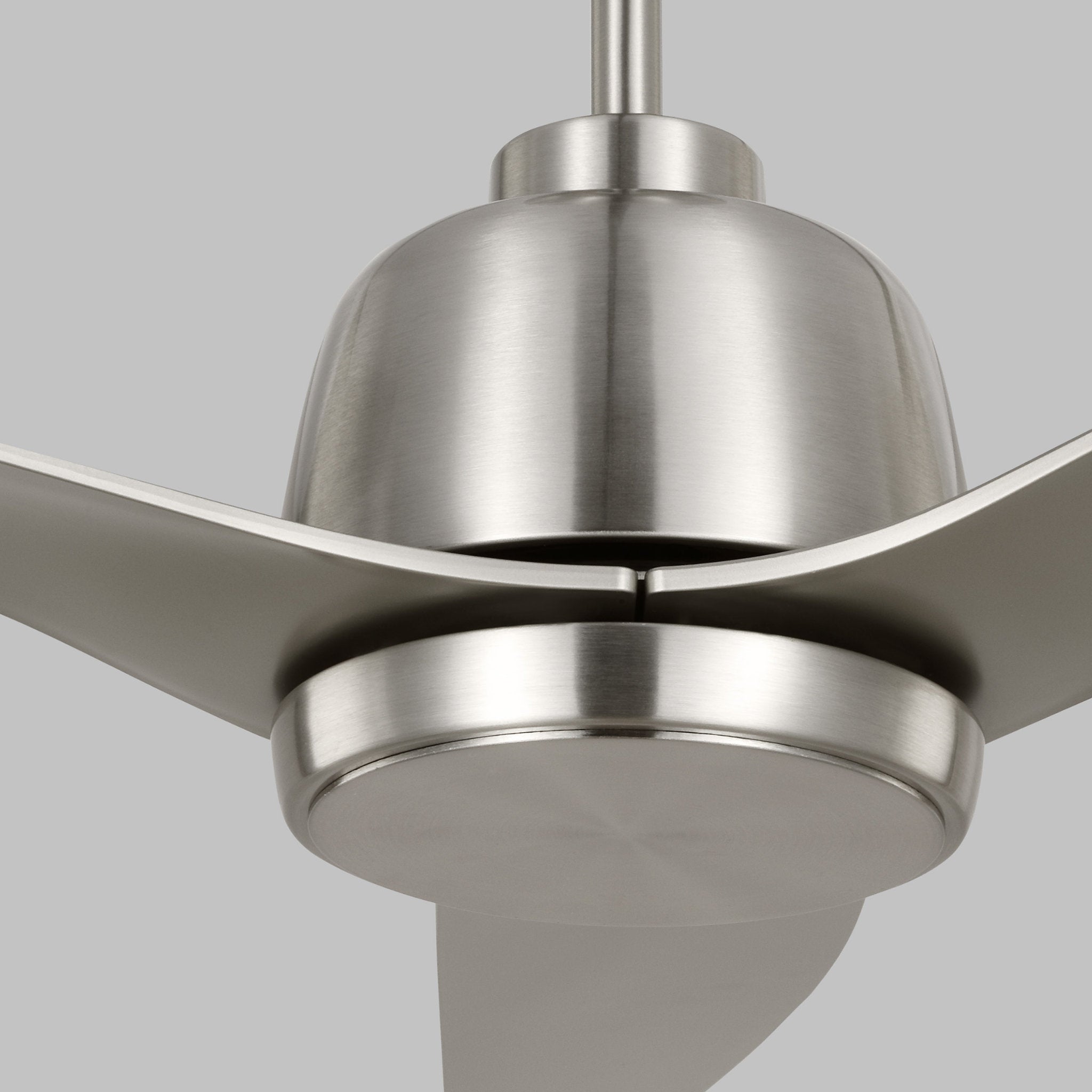 Avila 54" LED Ceiling Fan  in Brushed Steel  w/ Silver ABS Blade D:54'' H:15 1/2''