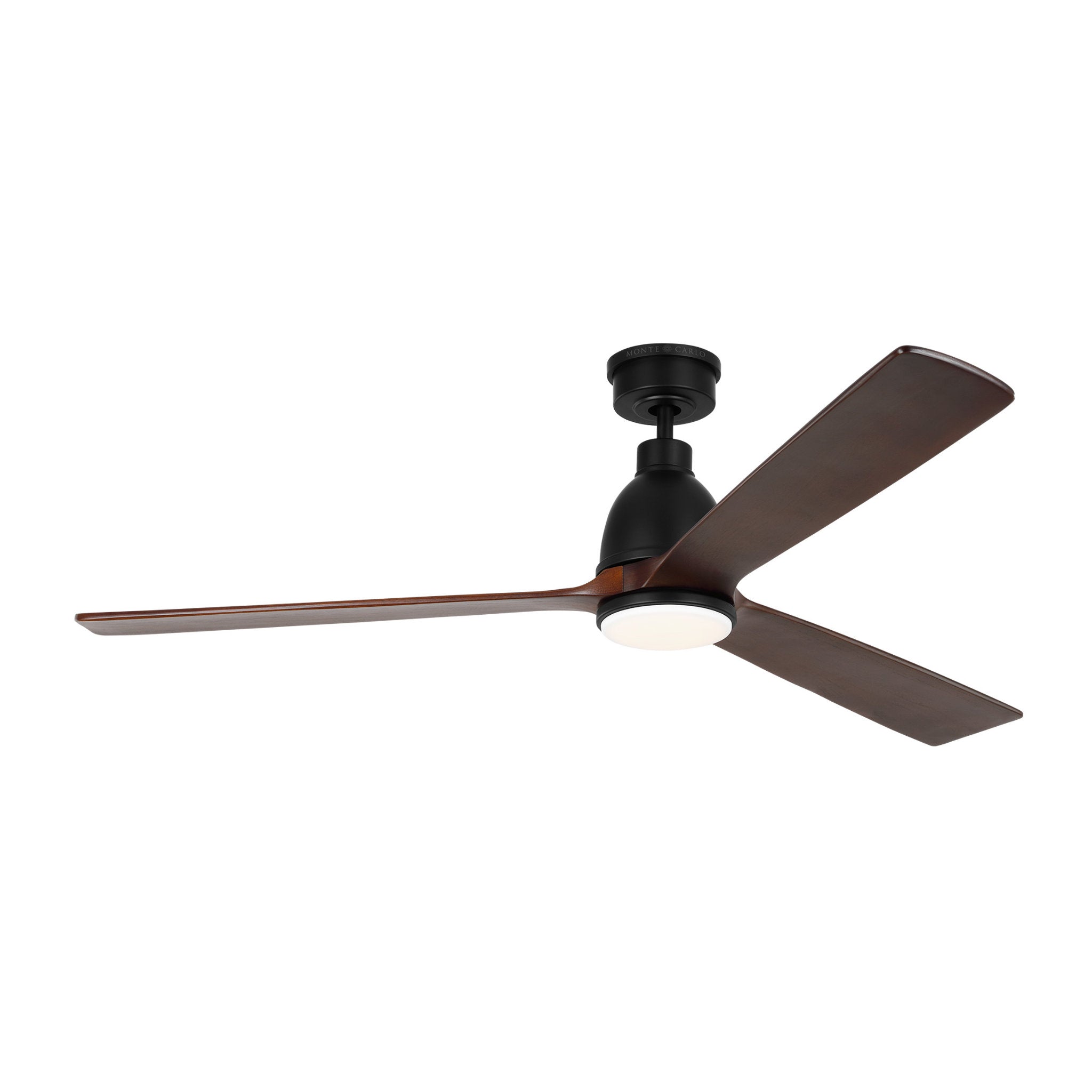 Chapman & Myers Bryden 60" LED Ceiling Fan  in Midnight Black  w/ Midnight Black Blade D:60'' H:14 19/32''