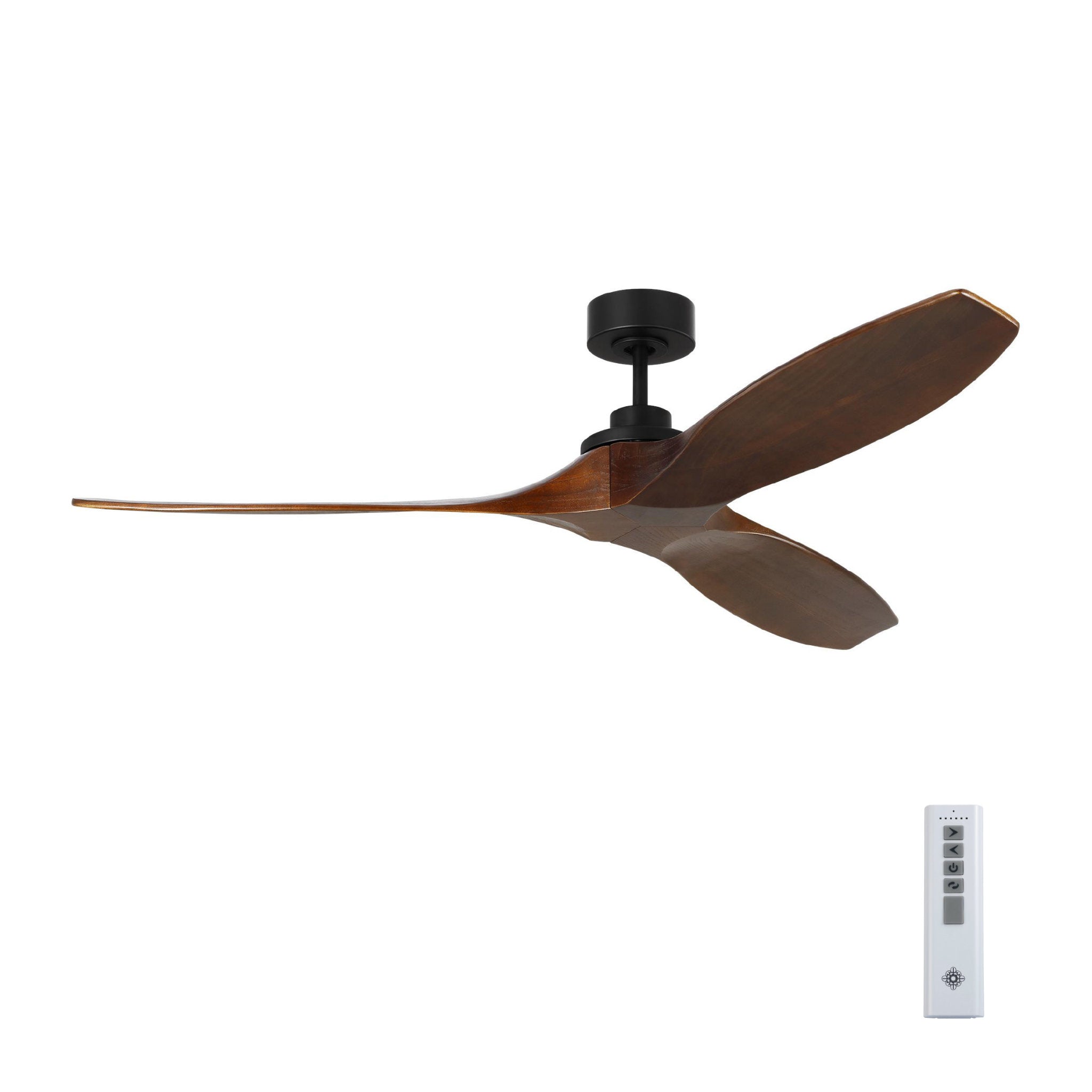 Sean Lavin Collins 60" Ceiling Fan  in Midnight Black  w/ Dark Walnut Blade D:60'' H:12 1/2''