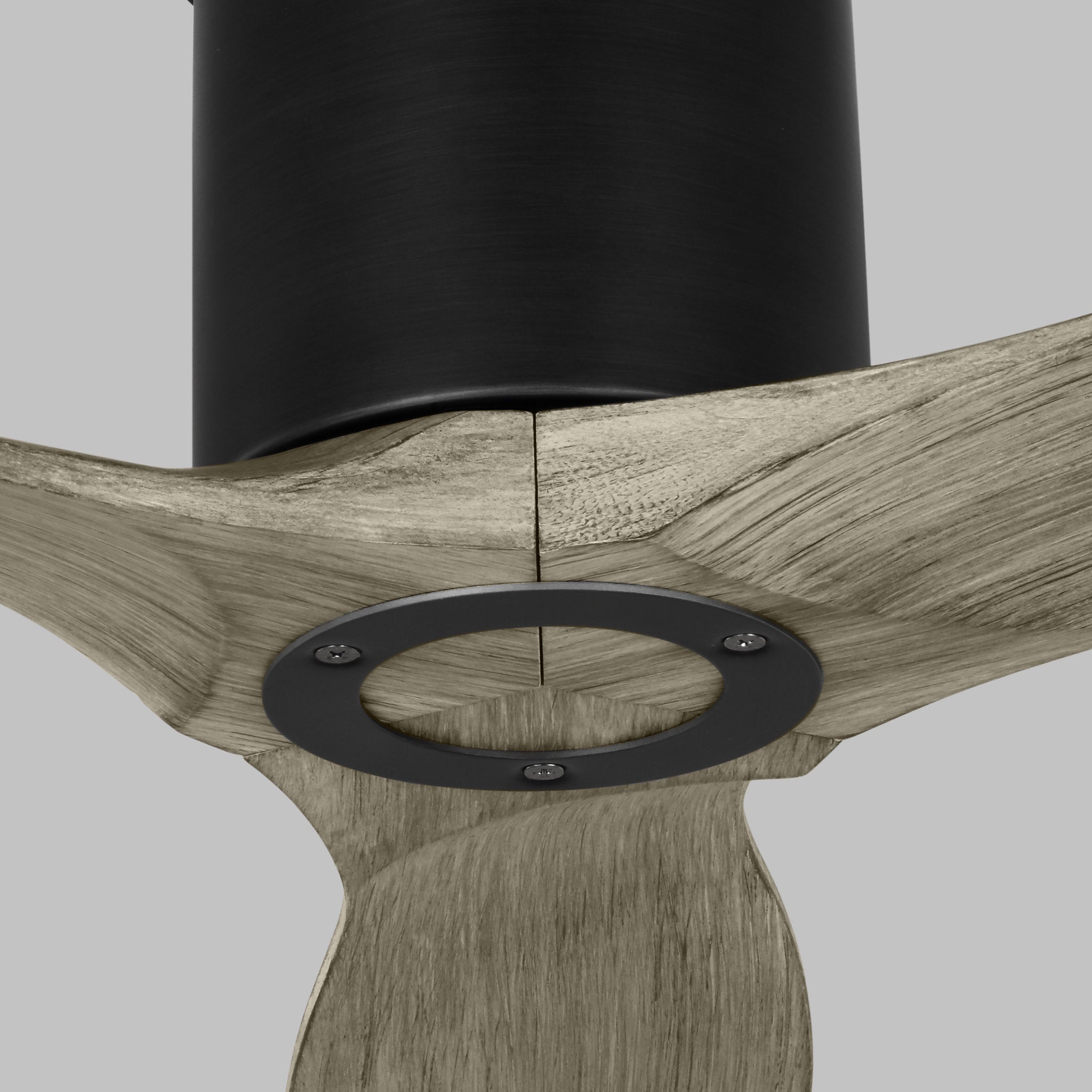 Collins 52" Ceiling Fan  in Aged Pewter  w/ Light Grey Weathered Oak Blade D:52'' H:8 19/32''