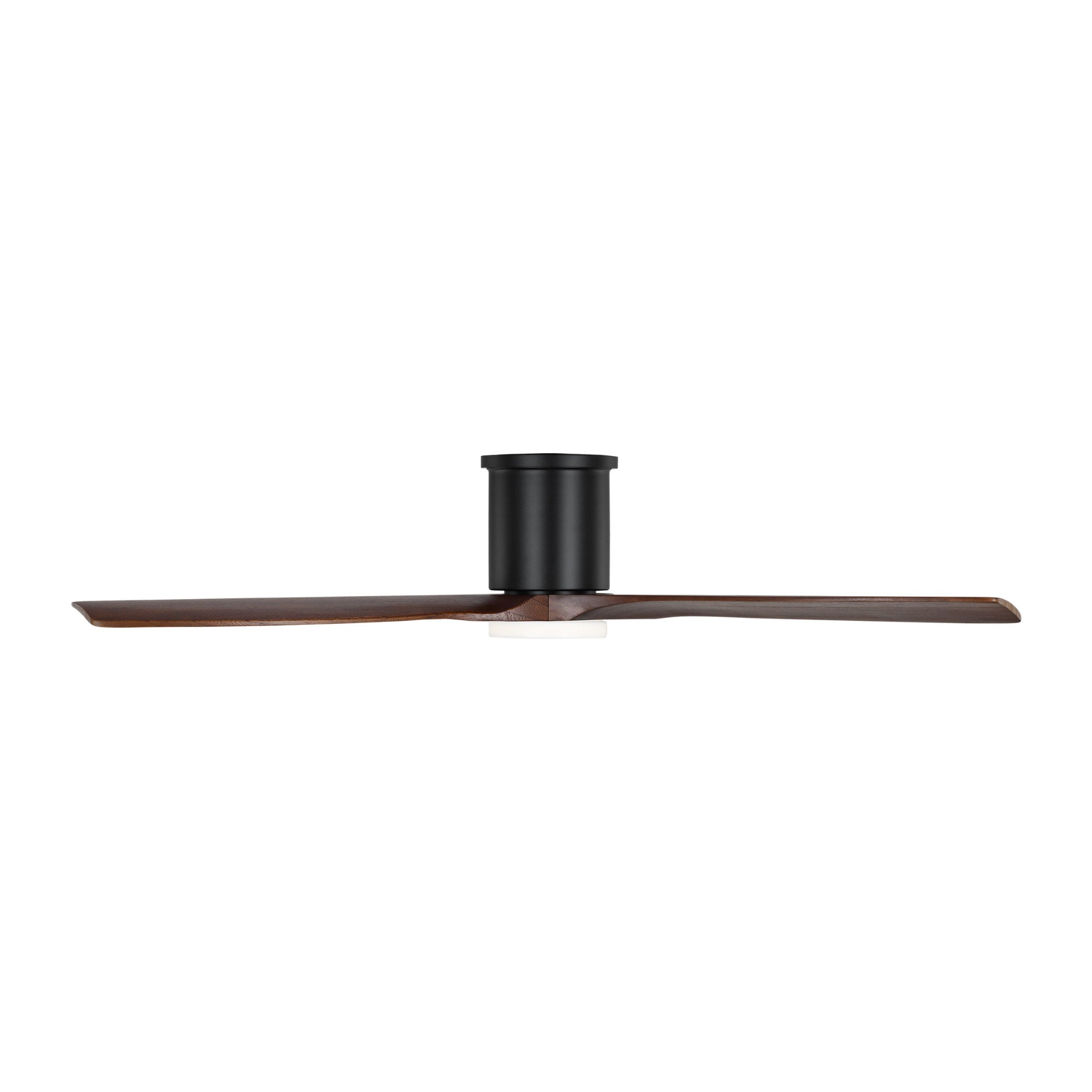 Collins 52" LED Ceiling Fan  in Midnight Black  w/ Dark Walnut Blade D:52'' H:10 5/16''