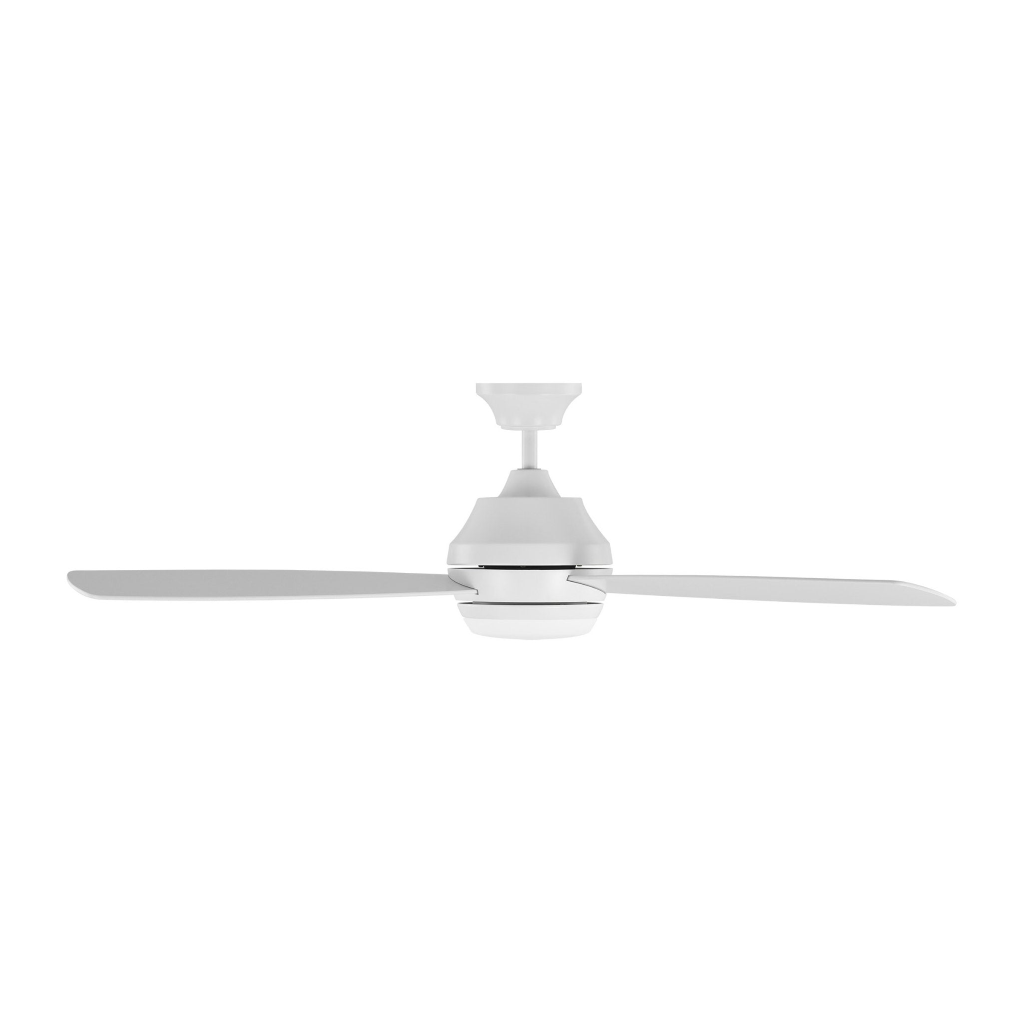 Ikon 52" LED Ceiling Fan  in Matte White  w/ Matte White Blade D:52'' H:14 1/2''