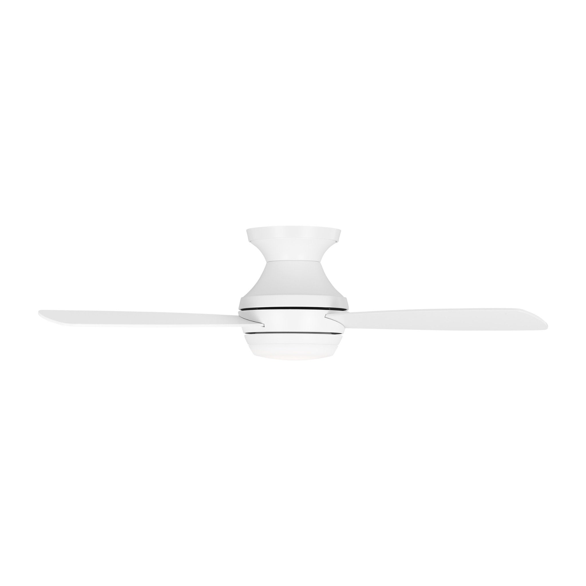 Ikon 44" LED Ceiling Fan  in Matte White  w/ Matte White Blade D:44'' H:10 13/16''