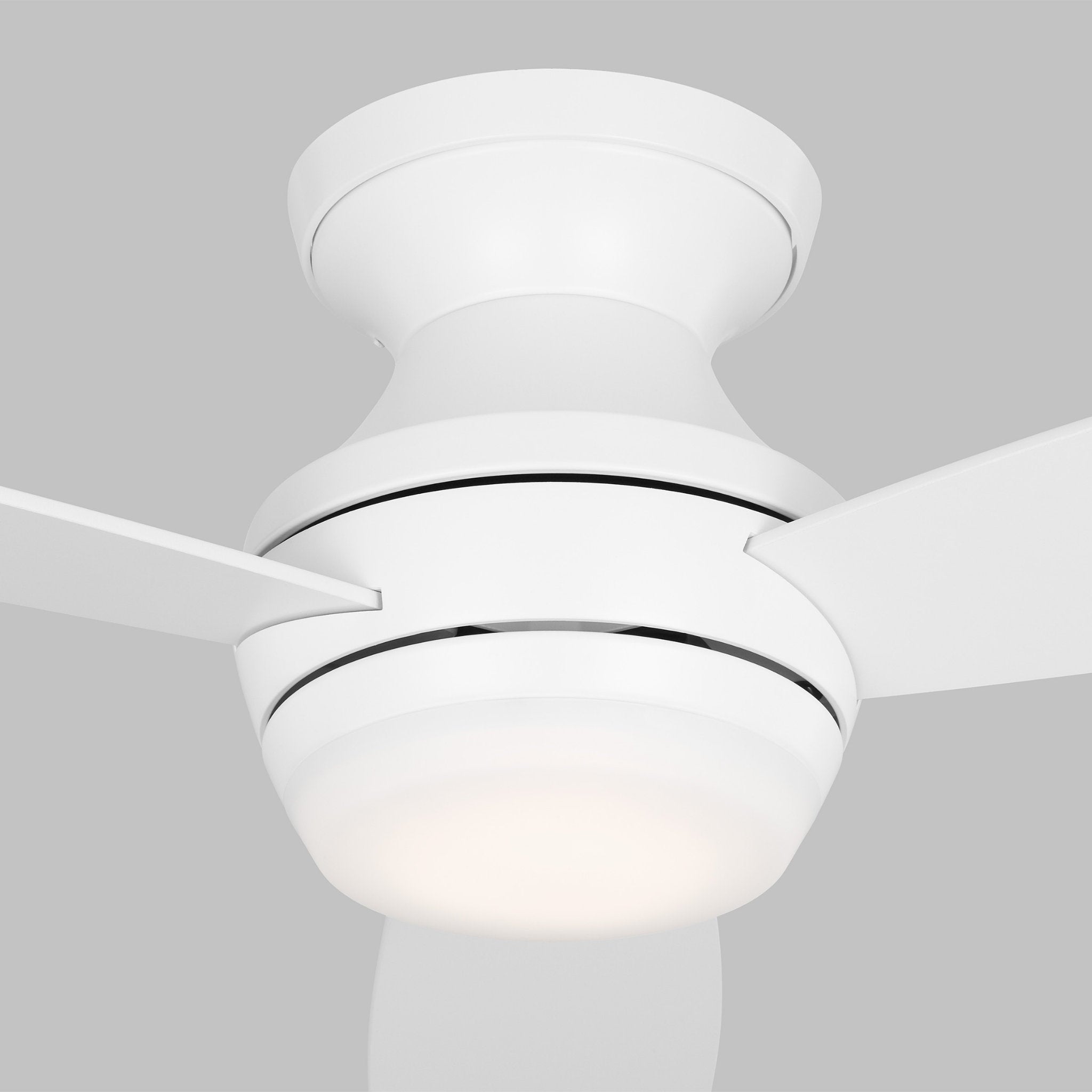 Ikon 44" LED Ceiling Fan  in Matte White  w/ Matte White Blade D:44'' H:10 13/16''