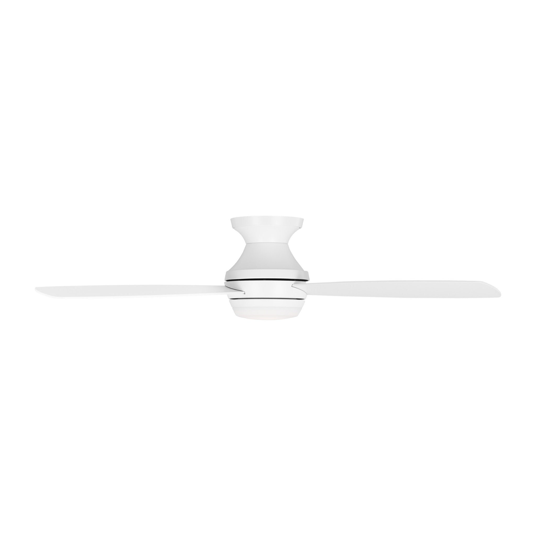 Ikon 52" LED Ceiling Fan  in Matte White  w/ Matte White Blade D:52'' H:10 13/16''