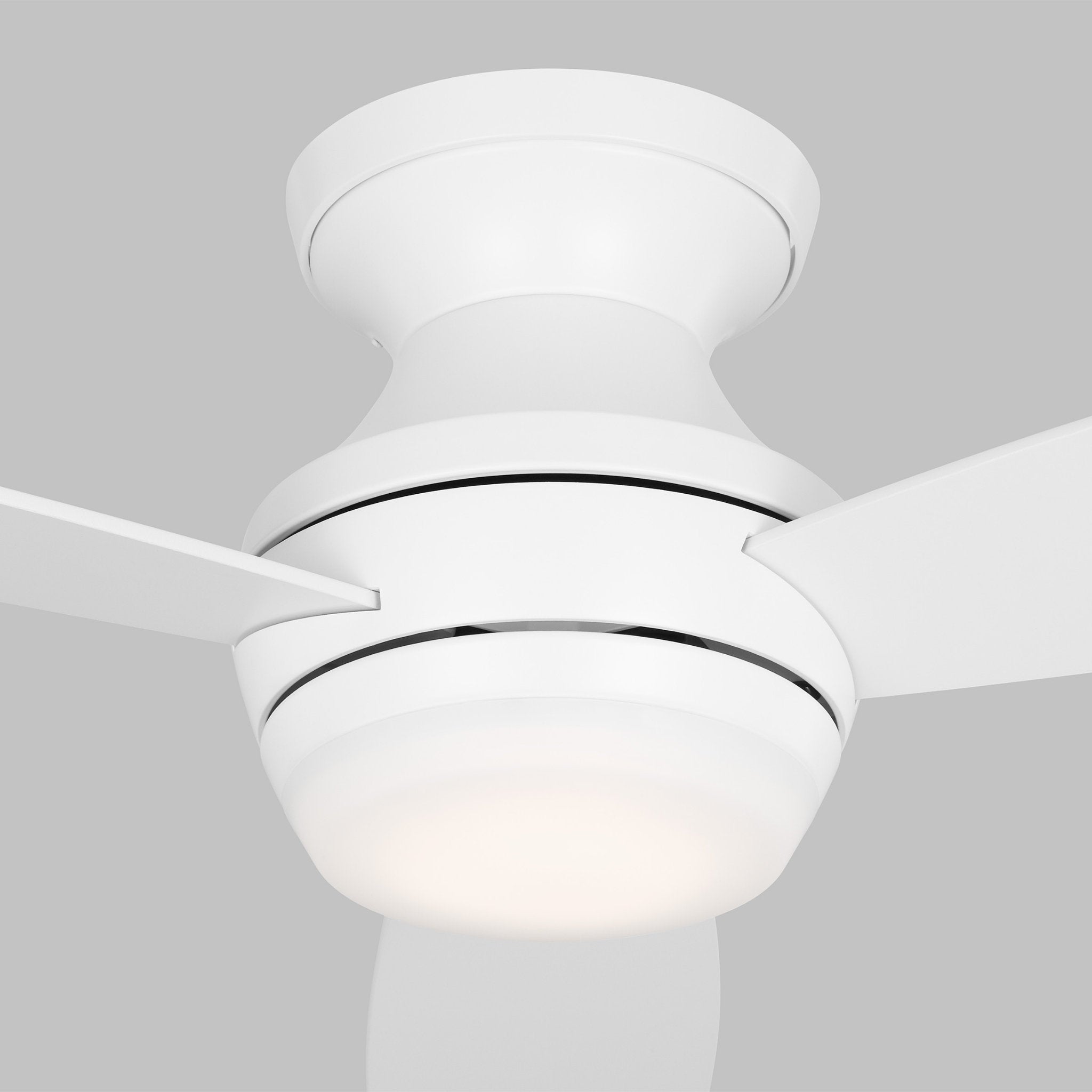 Ikon 52" LED Ceiling Fan  in Matte White  w/ Matte White Blade D:52'' H:10 13/16''