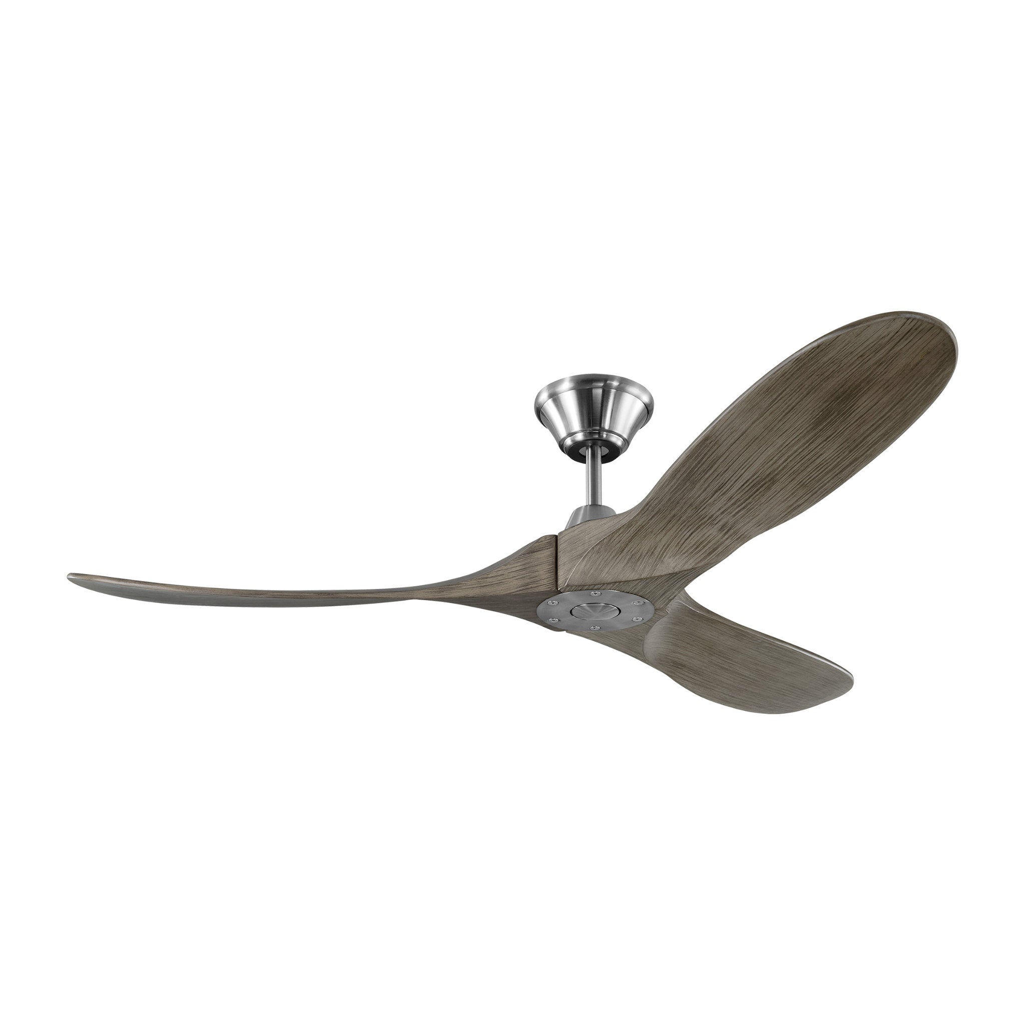 Maverick 52" Ceiling Fan  in Aged Pewter  w/ Light Grey Weathered Oak Blade D:52'' H:11 11/16''