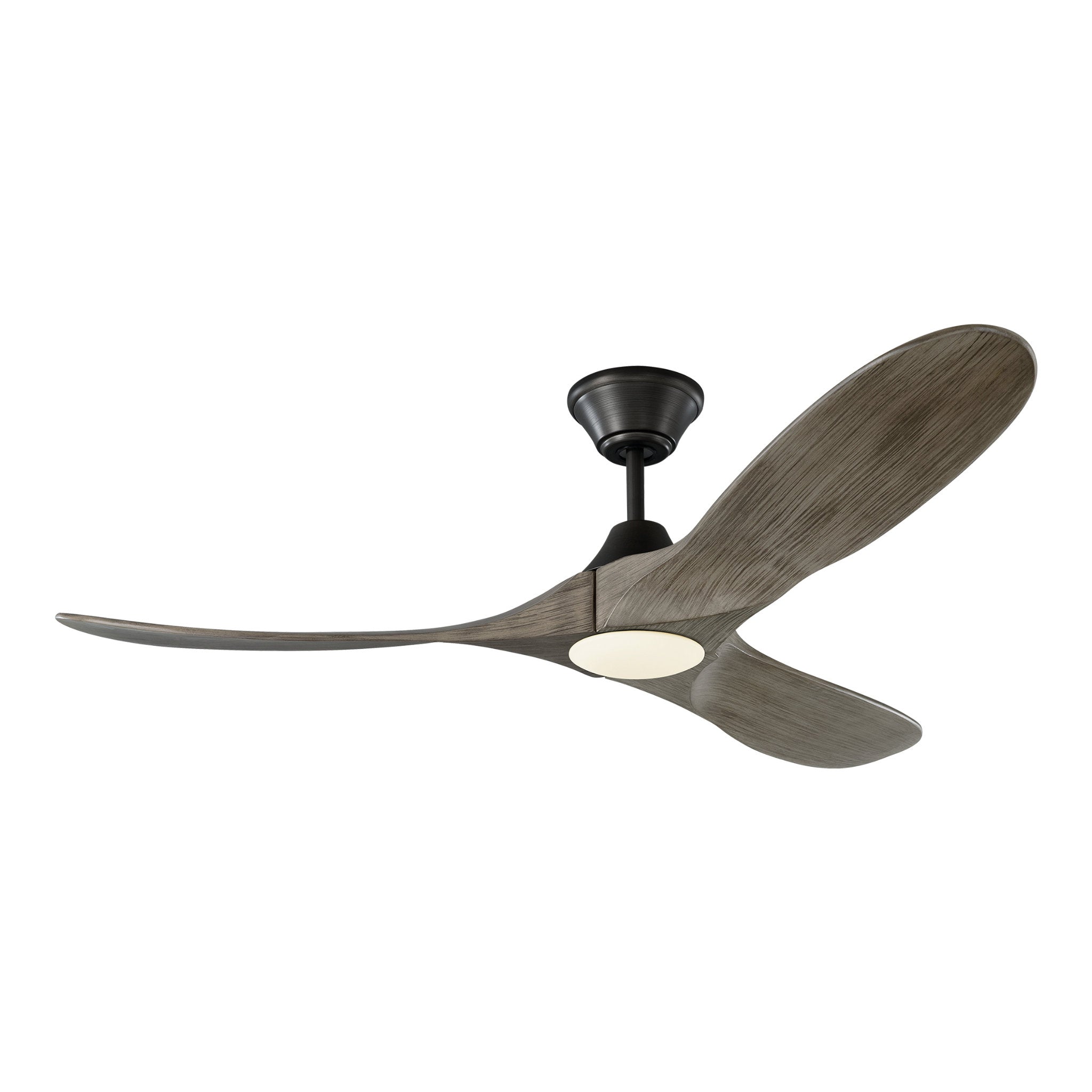 Maverick 52" LED Ceiling Fan  in Aged Pewter  w/ Light Grey Weathered Oak Blade D:52'' H:13 13/16''