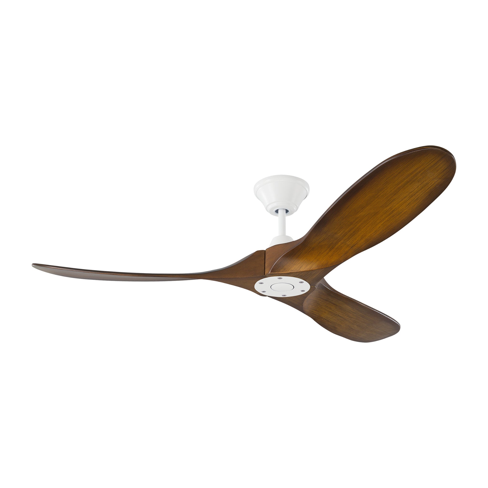 Maverick 52" Ceiling Fan  in Brushed Steel  w/ Koa Blade D:52'' H:11 11/16''