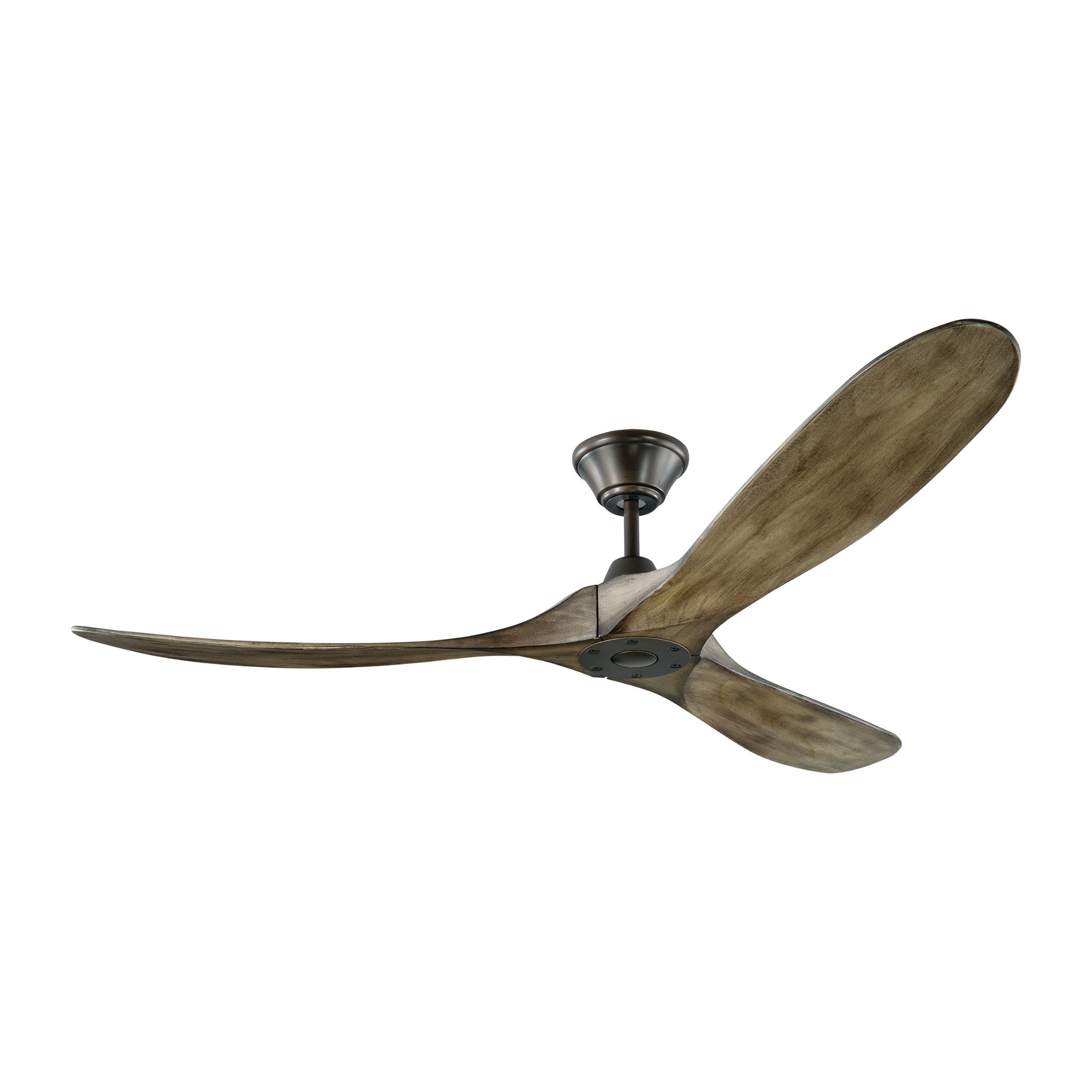 Maverick 60" Ceiling Fan  in Aged Pewter  w/ Light Grey Weathered Oak Blade D:60'' H:11 11/16''