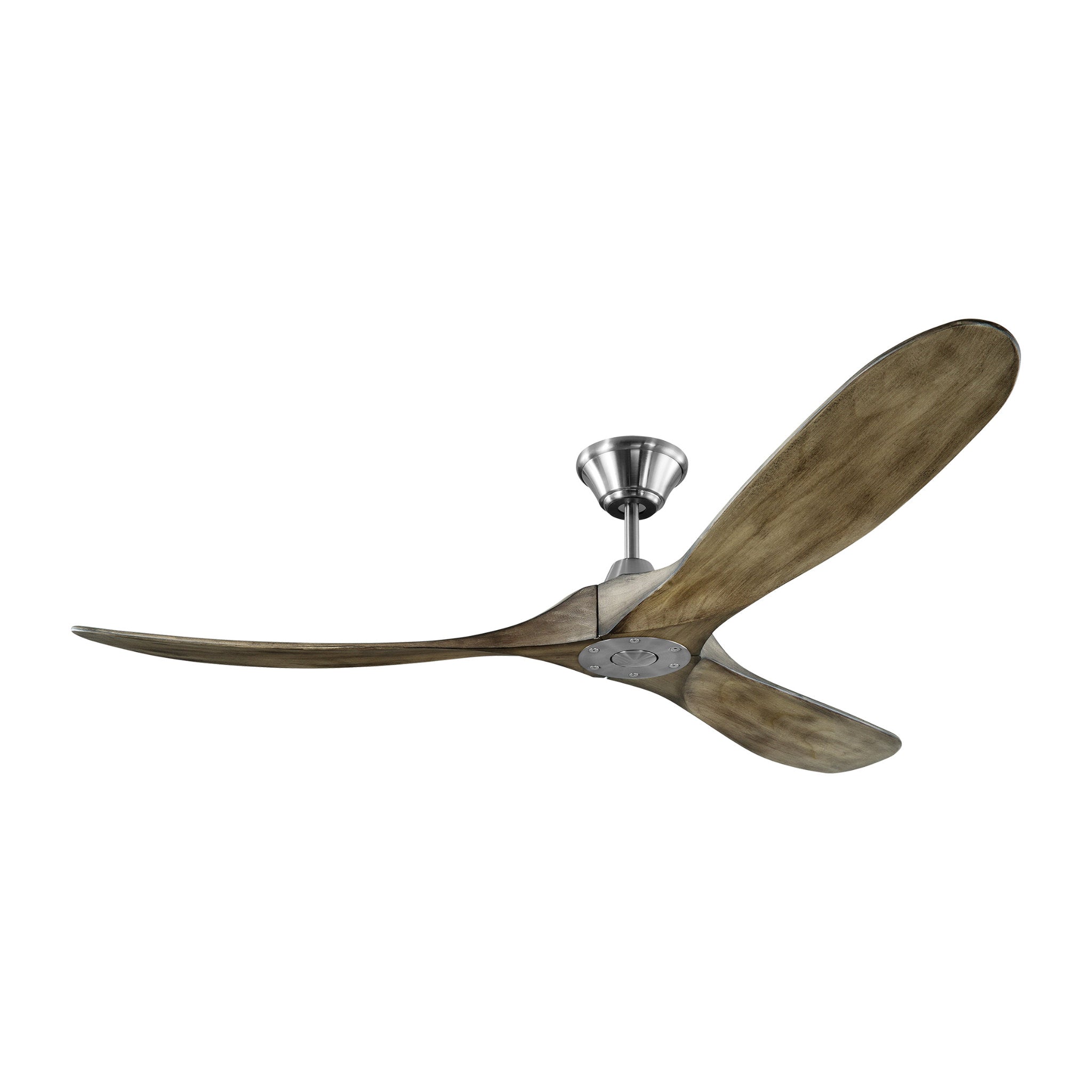 Maverick 60" Ceiling Fan  in Aged Pewter  w/ Light Grey Weathered Oak Blade D:60'' H:11 11/16''