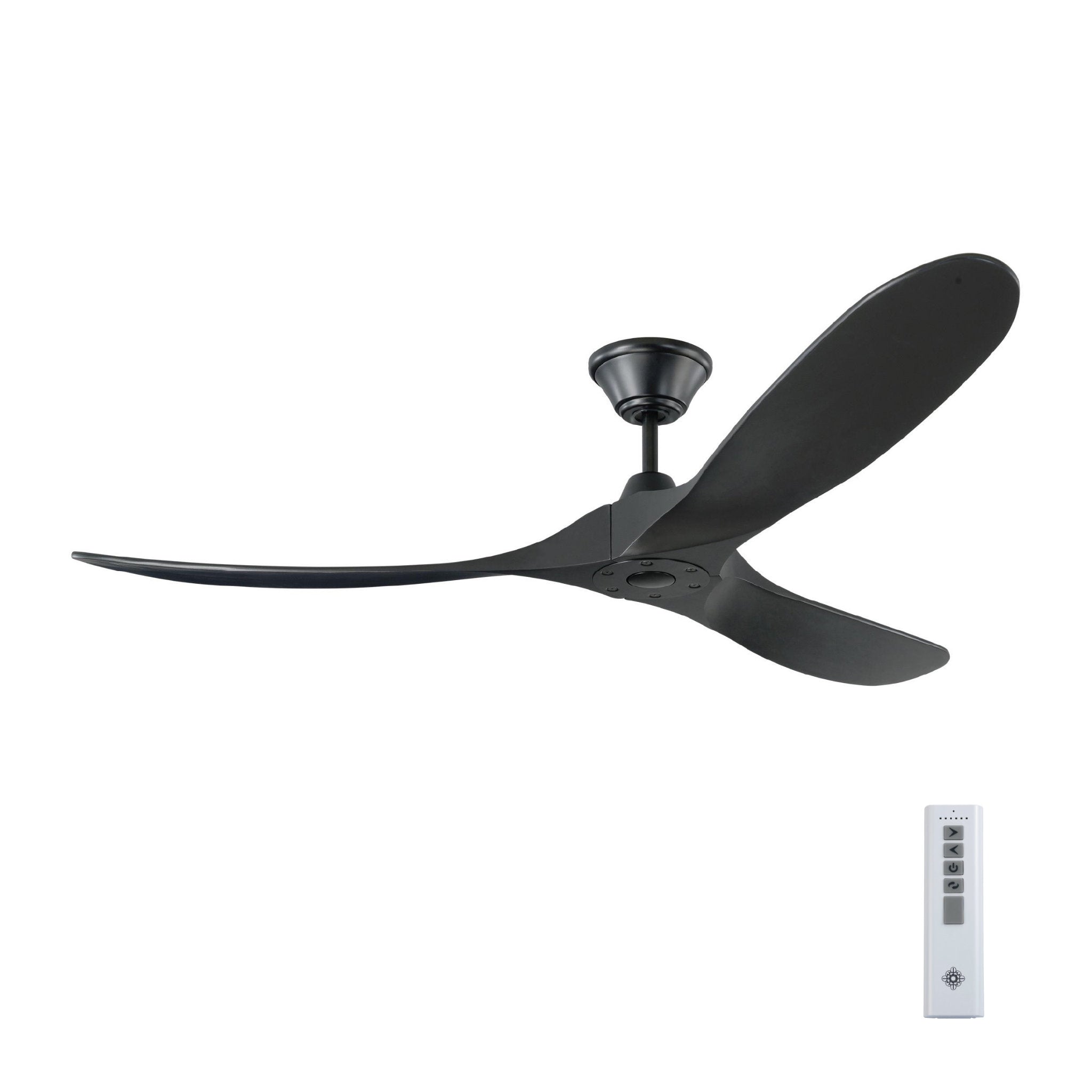 Maverick 60" Ceiling Fan  in Matte Black  w/ Matte Black Blade D:60'' H:11 11/16''