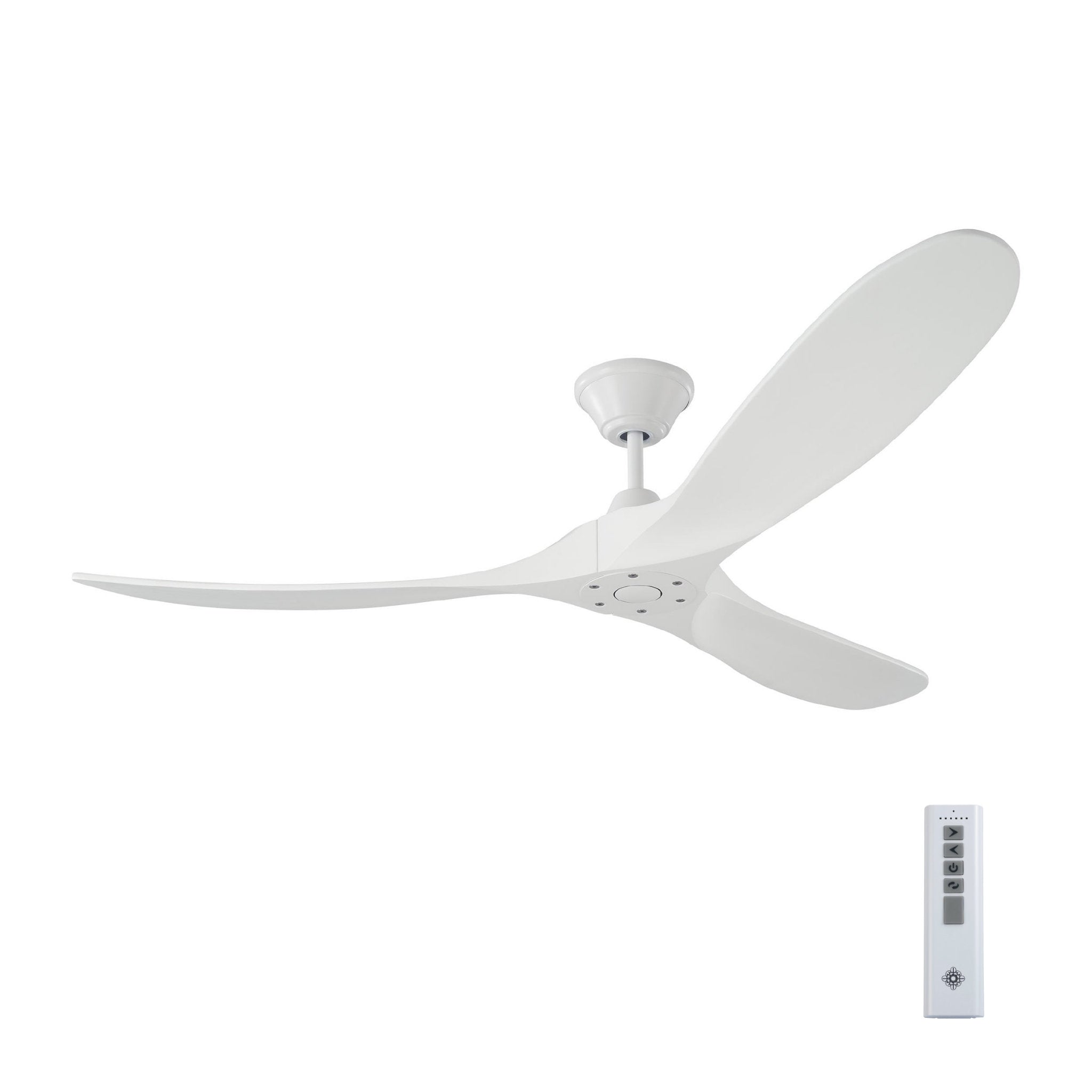 Maverick 60" Ceiling Fan  in Matte White  w/ Matte White Blade D:60'' H:11 11/16''