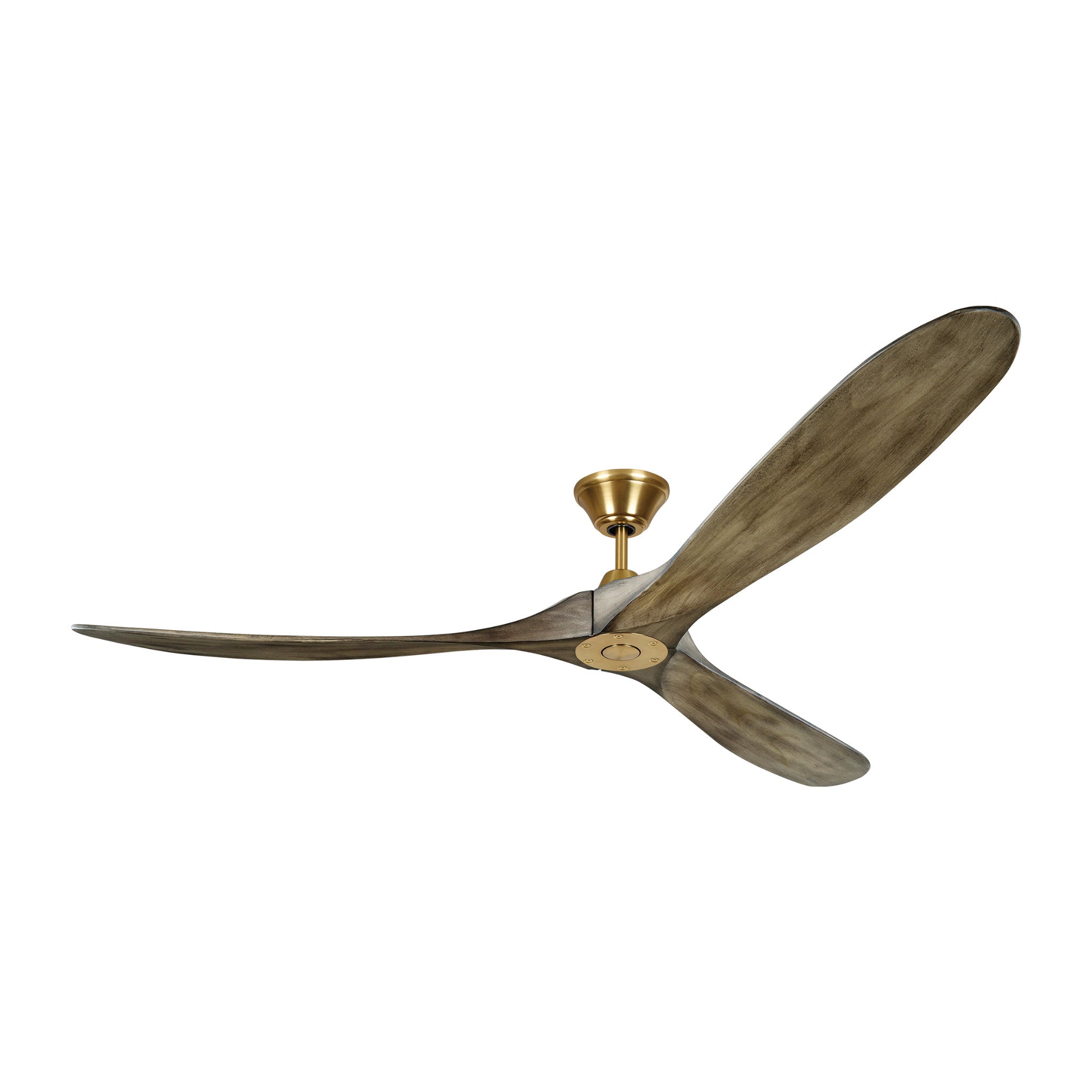 Maverick 70" Ceiling Fan  in Aged Pewter  w/ Light Grey Weathered Oak Blade D:70'' H:11 11/16''