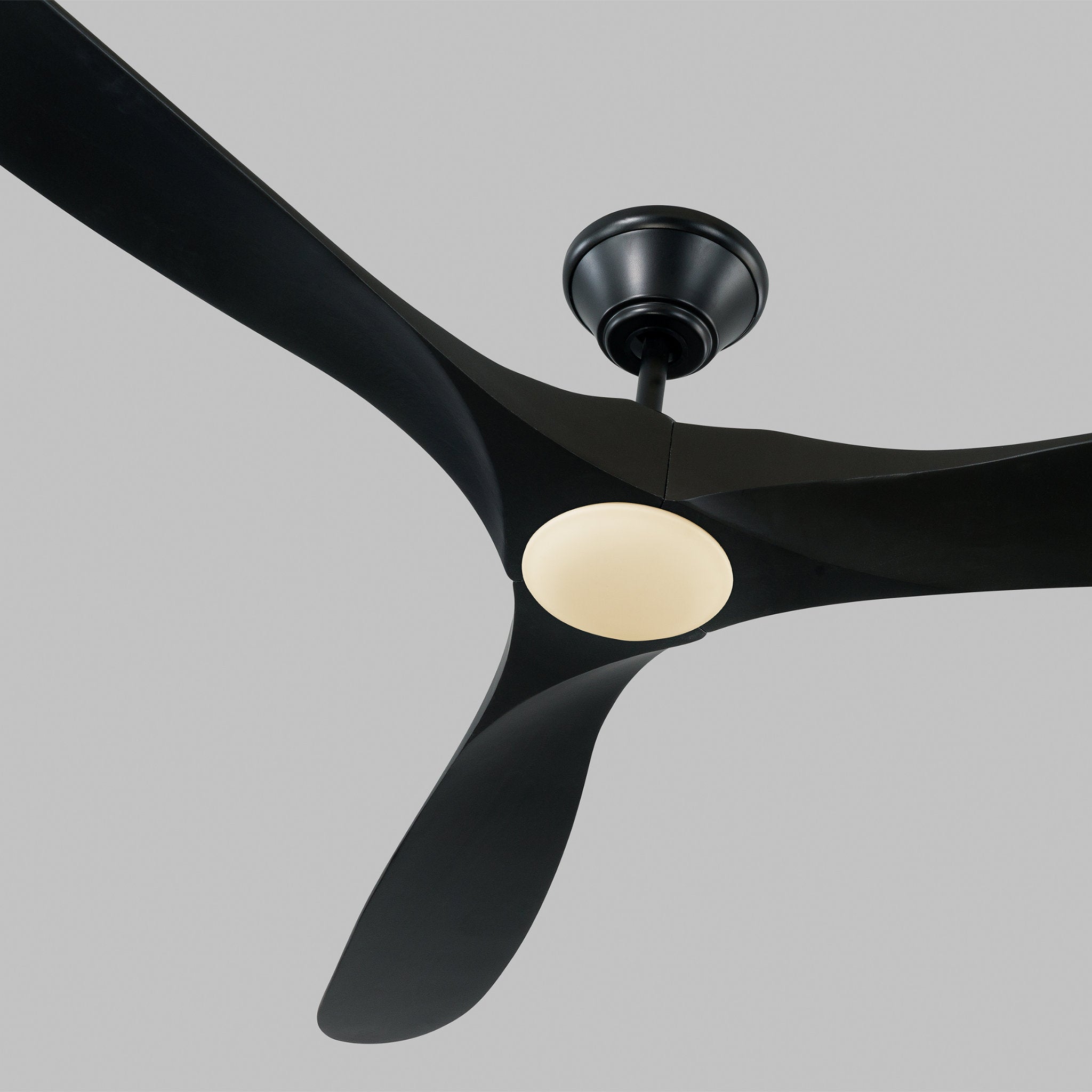 Maverick 70" LED Ceiling Fan  in Matte Black  w/ Matte Black Blade D:70'' H:13 13/16''