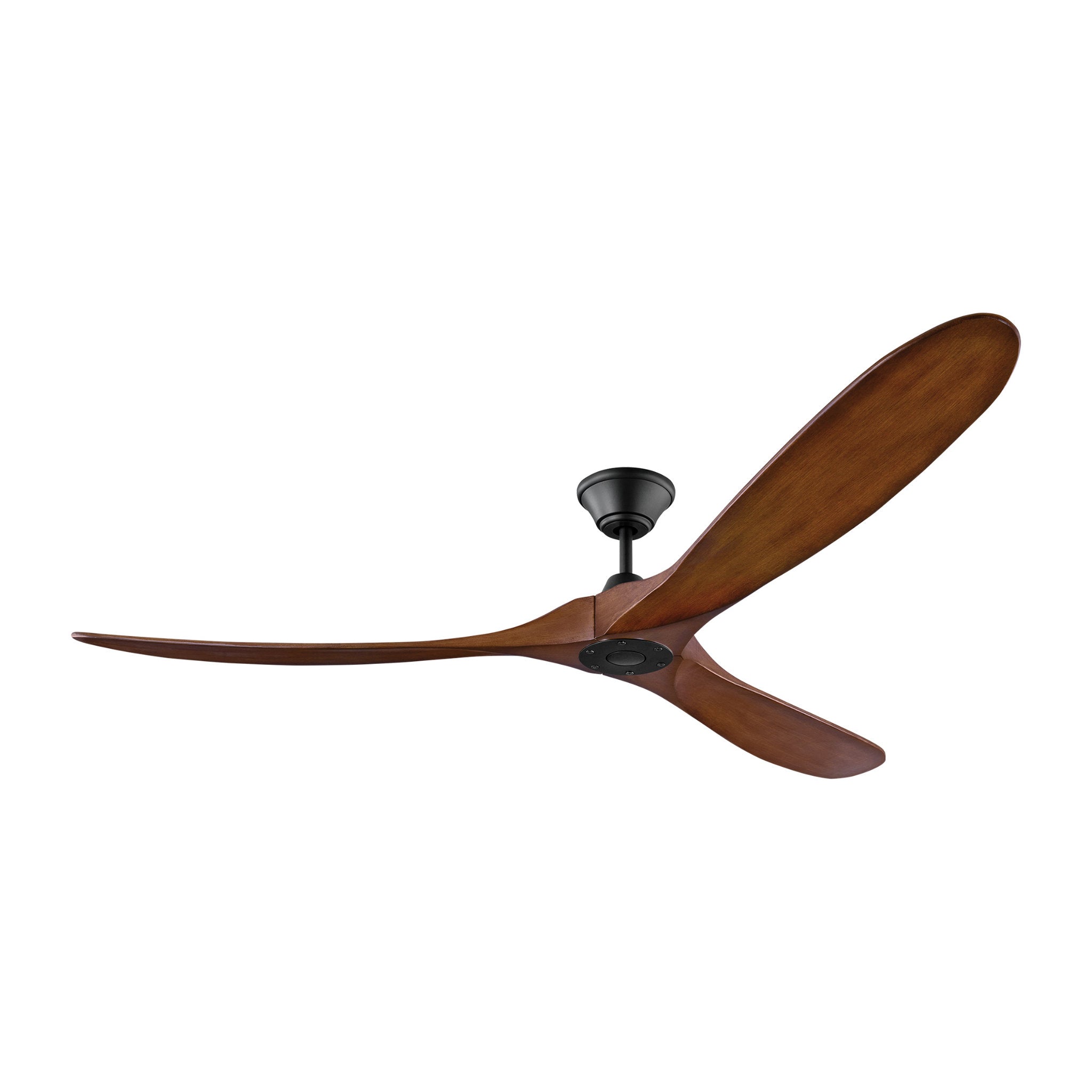 Maverick 70" Ceiling Fan  in Brushed Steel  w/ Koa Blade D:70'' H:11 11/16''