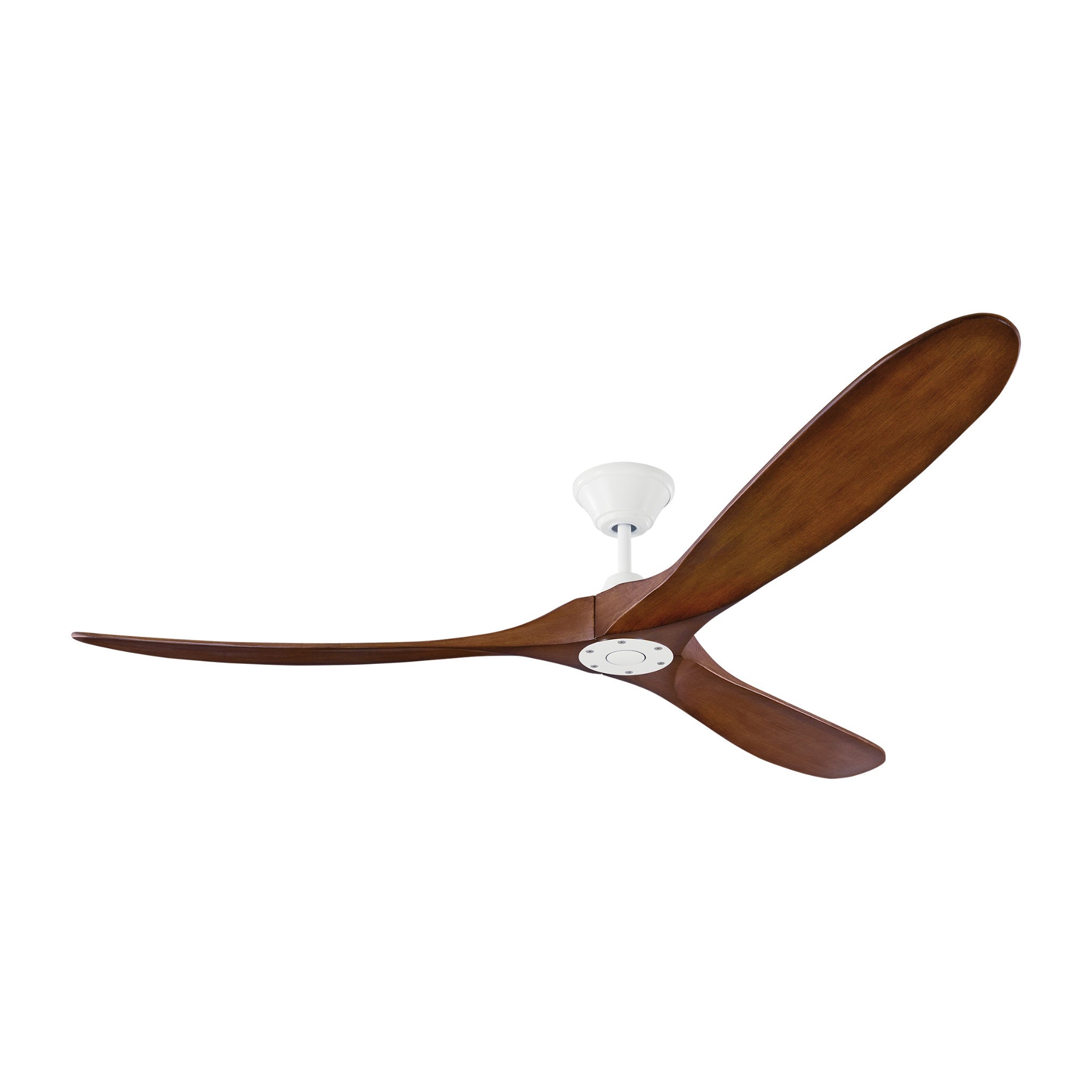 Maverick 70" Ceiling Fan  in Brushed Steel  w/ Koa Blade D:70'' H:11 11/16''
