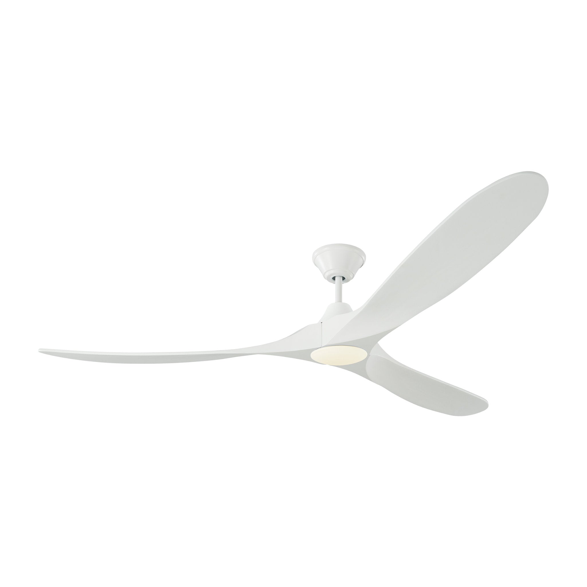 Maverick 70" LED Ceiling Fan  in Matte White  w/ Matte White Blade D:70'' H:13 13/16''