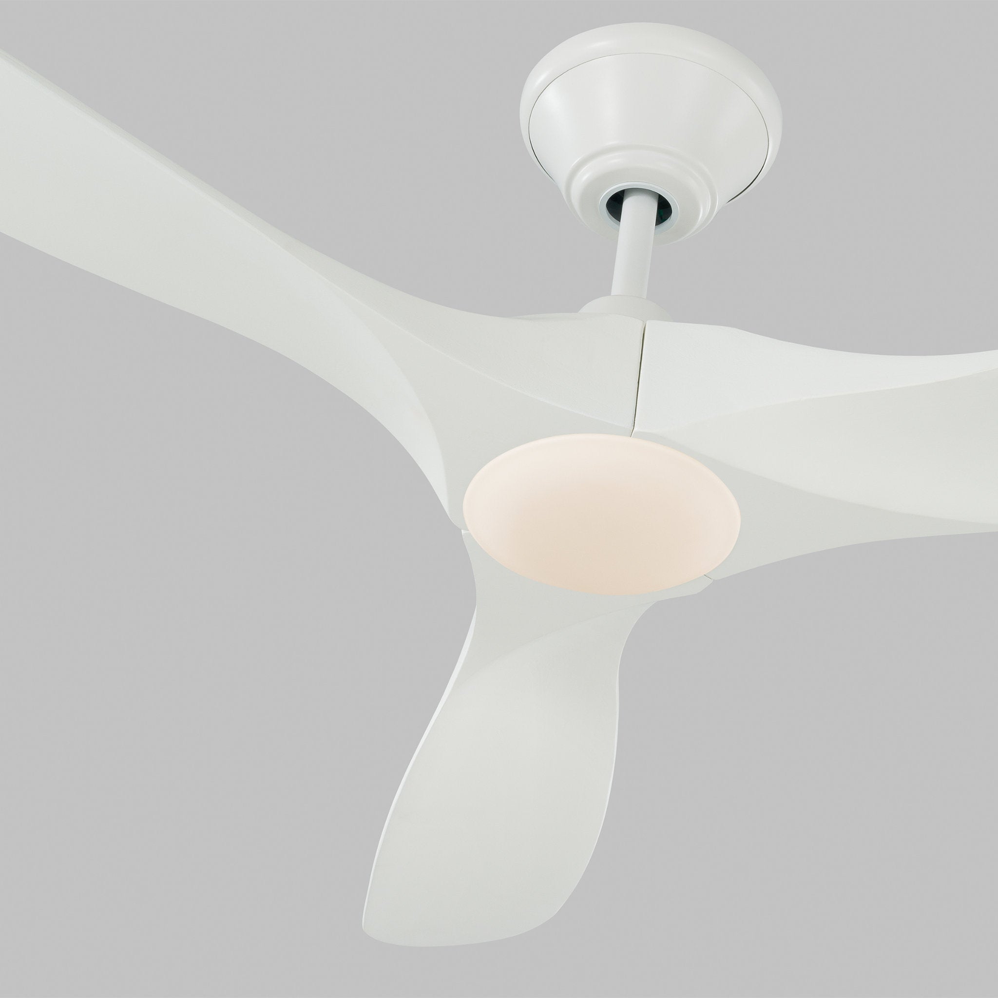Maverick 70" LED Ceiling Fan  in Matte White  w/ Matte White Blade D:70'' H:13 13/16''
