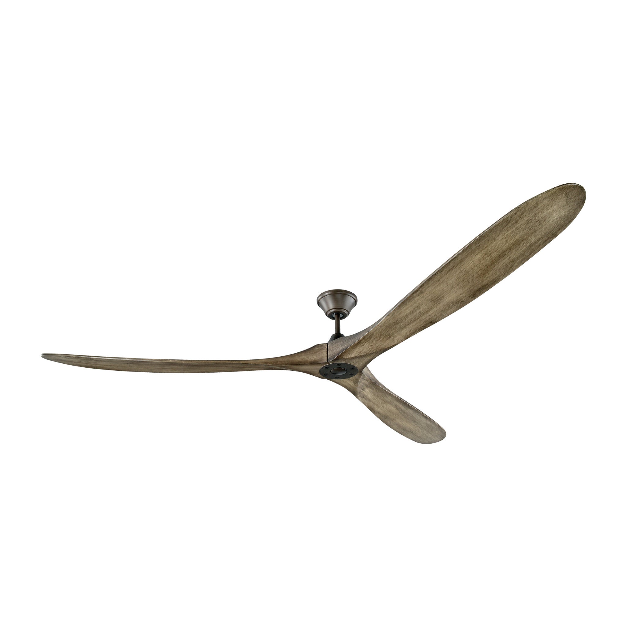 Maverick 88" Ceiling Fan  in Aged Pewter  w/ Light Grey Weathered Oak Blade D:88'' H:13 29/32''