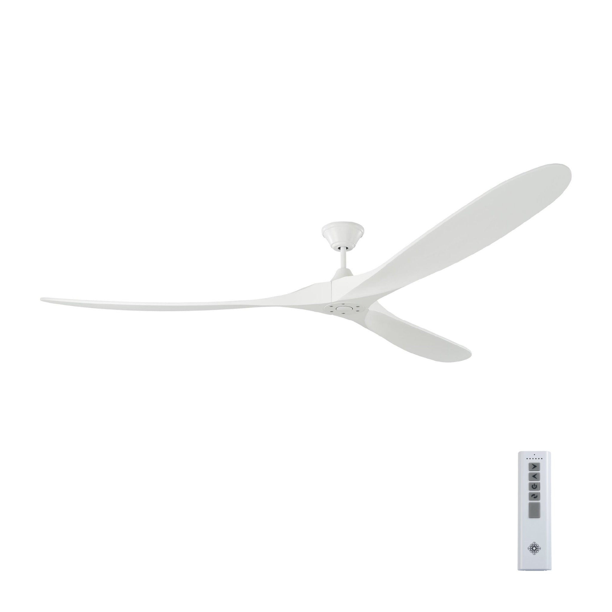 Maverick 88" Ceiling Fan  in Matte White  w/ Matte White Blade D:88'' H:13 29/32''