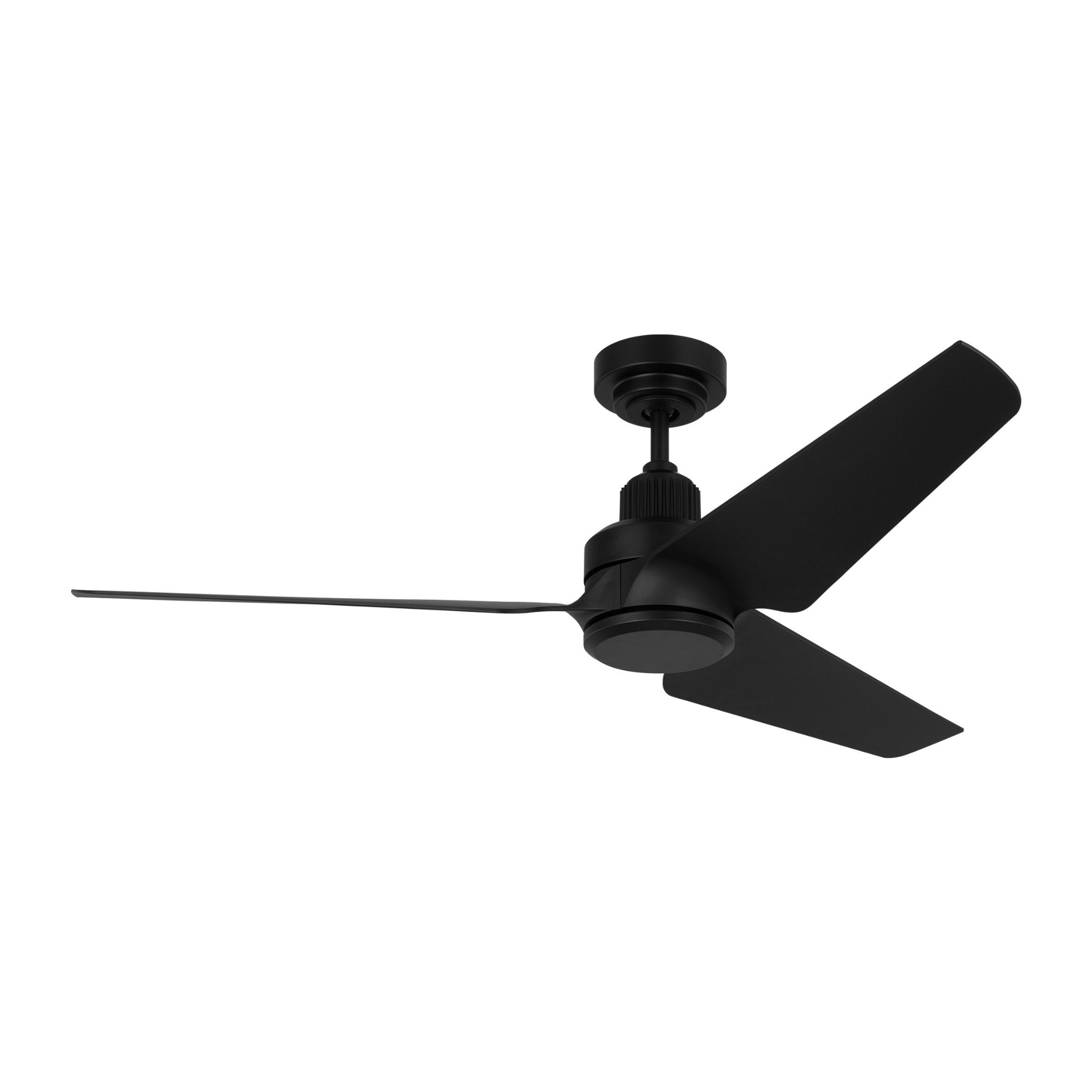 Chapman & Myers Ruhlmann 52" LED Ceiling Fan  in Midnight Black  w/ Midnight Black Blade D:52'' H:14 1/2''