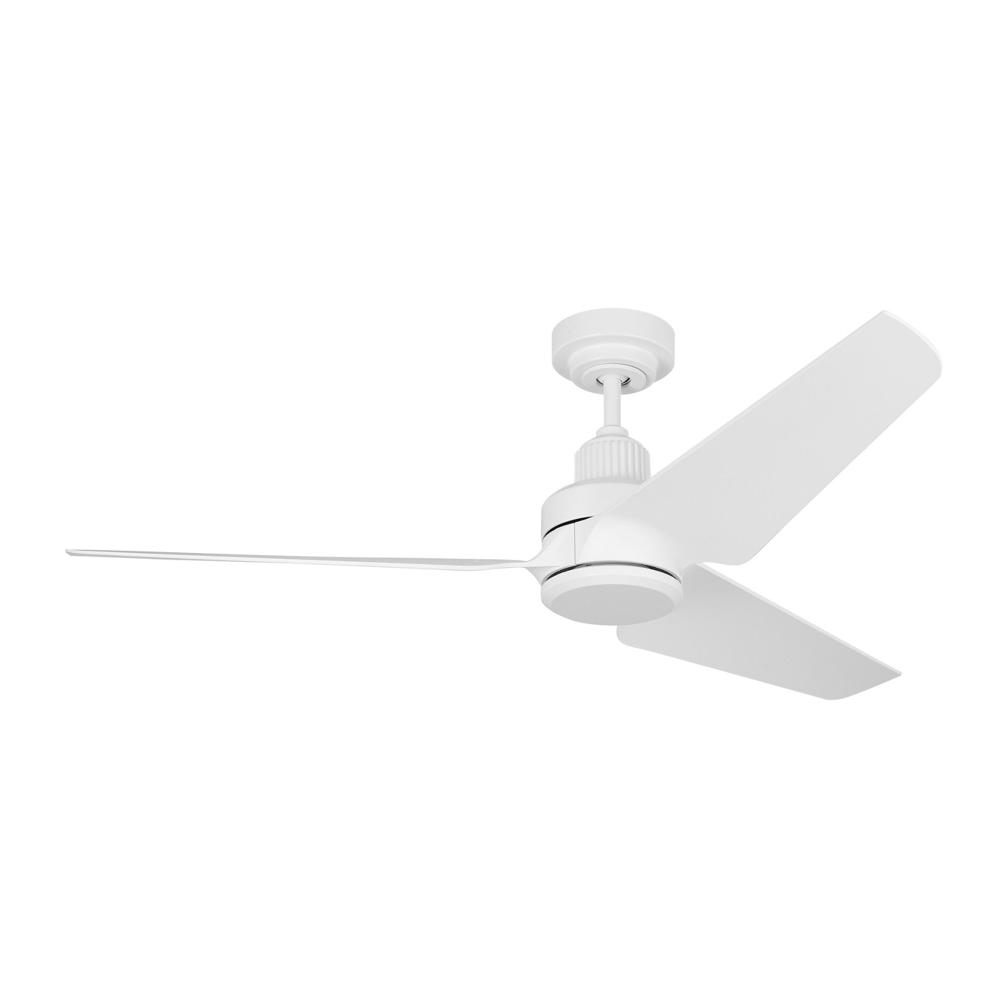 Chapman & Myers Ruhlmann 52" LED Ceiling Fan  in Matte White  w/ Matte White Blade D:52'' H:14 1/2''