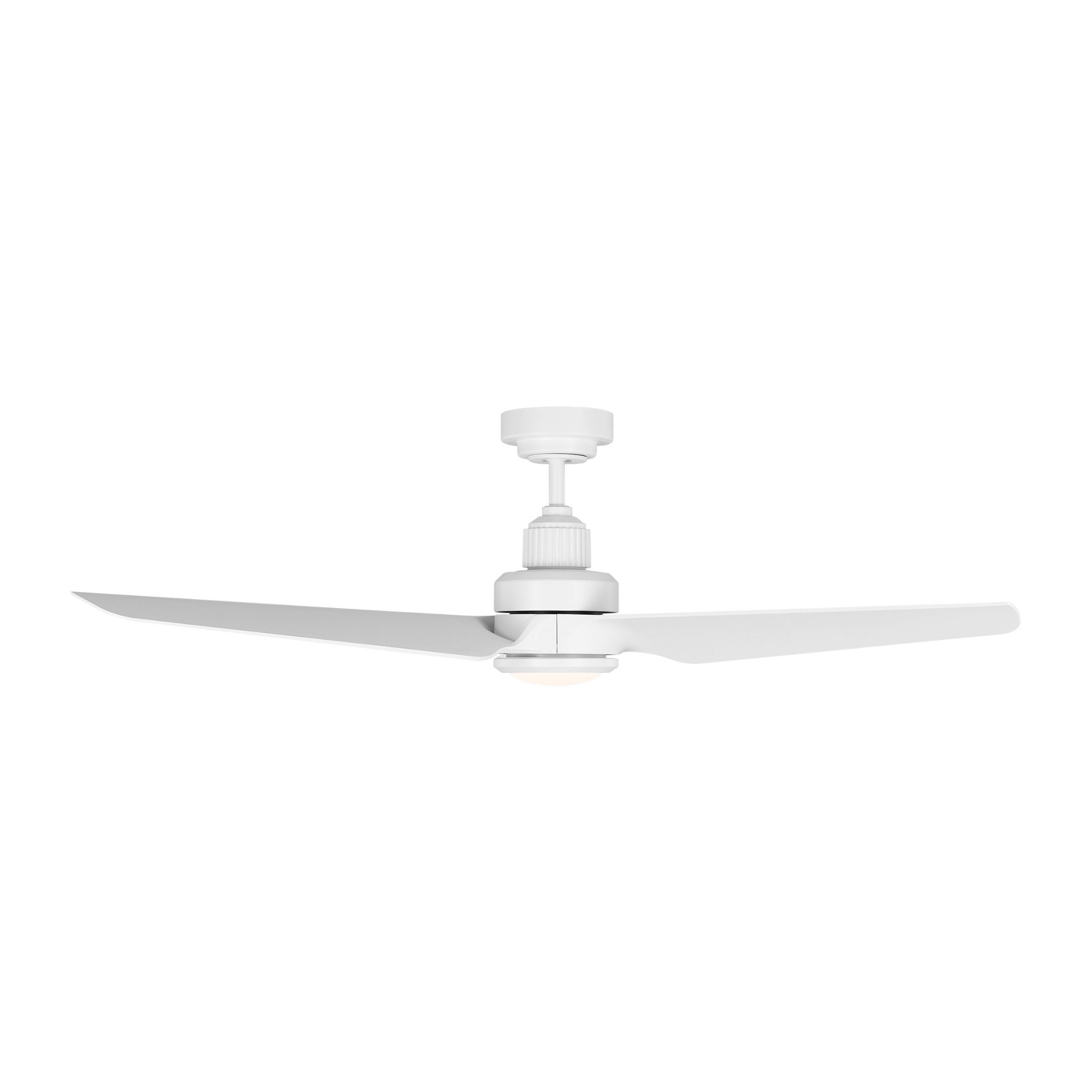 Chapman & Myers Ruhlmann 52" LED Ceiling Fan  in Matte White  w/ Matte White Blade D:52'' H:14 1/2''