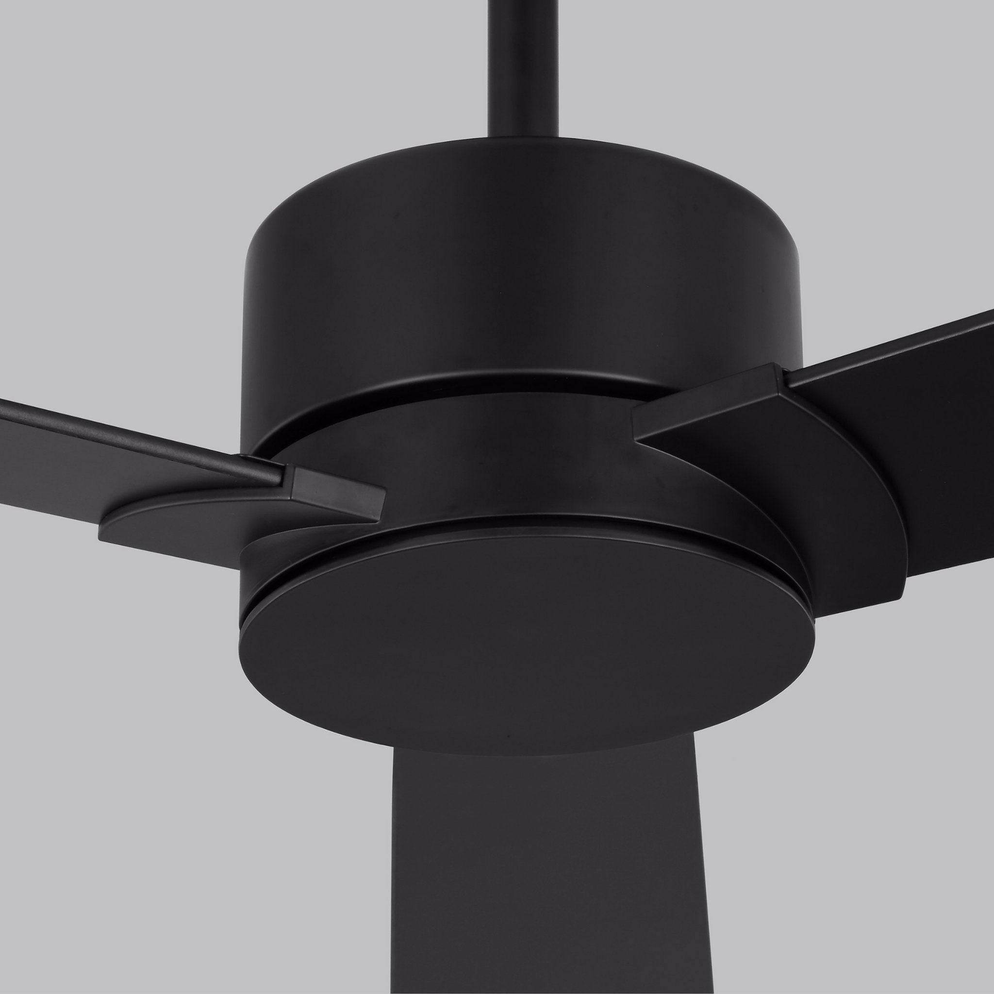 Rozzen 44" Ceiling Fan  in Midnight Black  w/ Midnight Black/American Walnut reversible blades Blade D:44'' H:12 19/32''