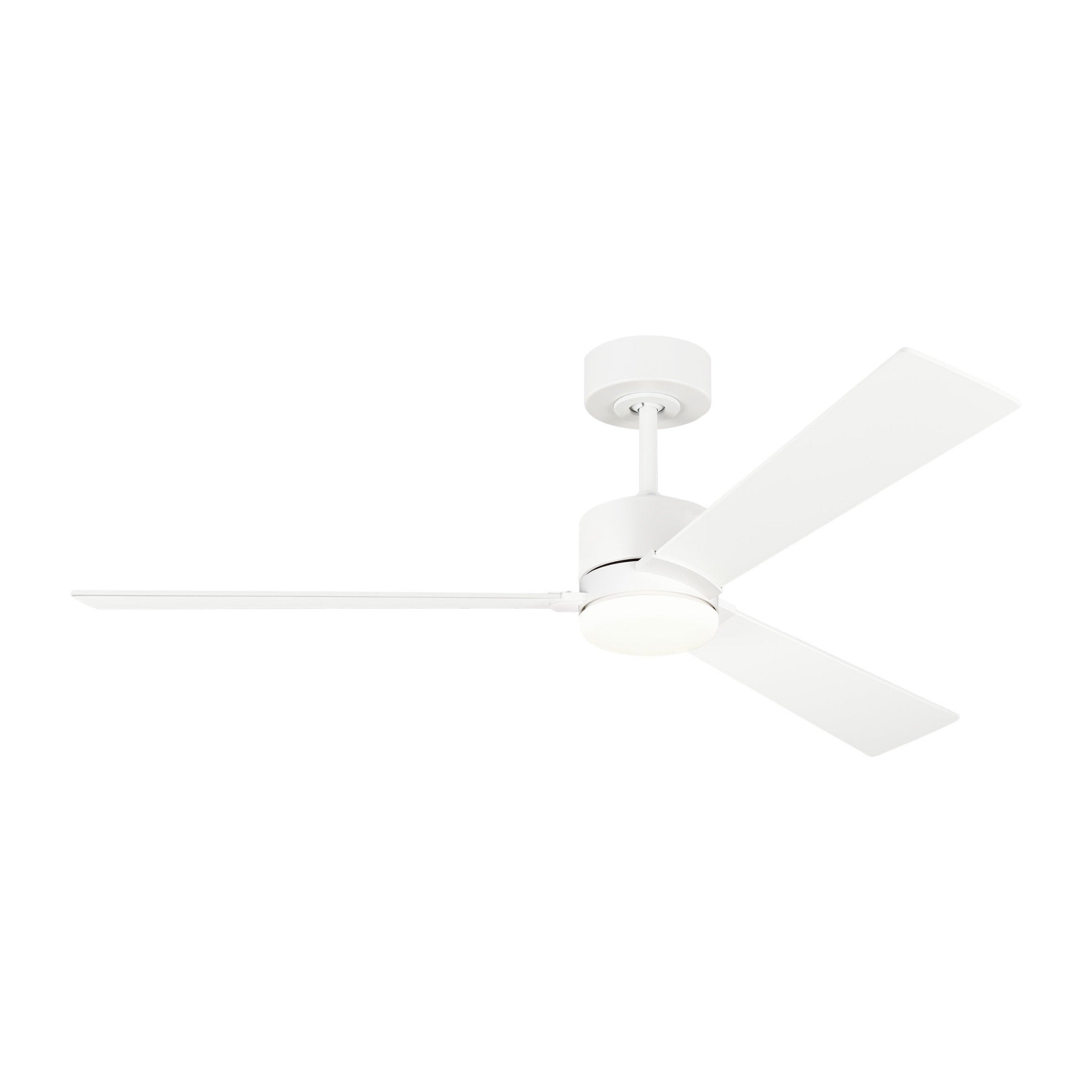 Rozzen 52" Ceiling Fan  in Matte White  w/ Matte White Blade D:52'' H:12 19/32''