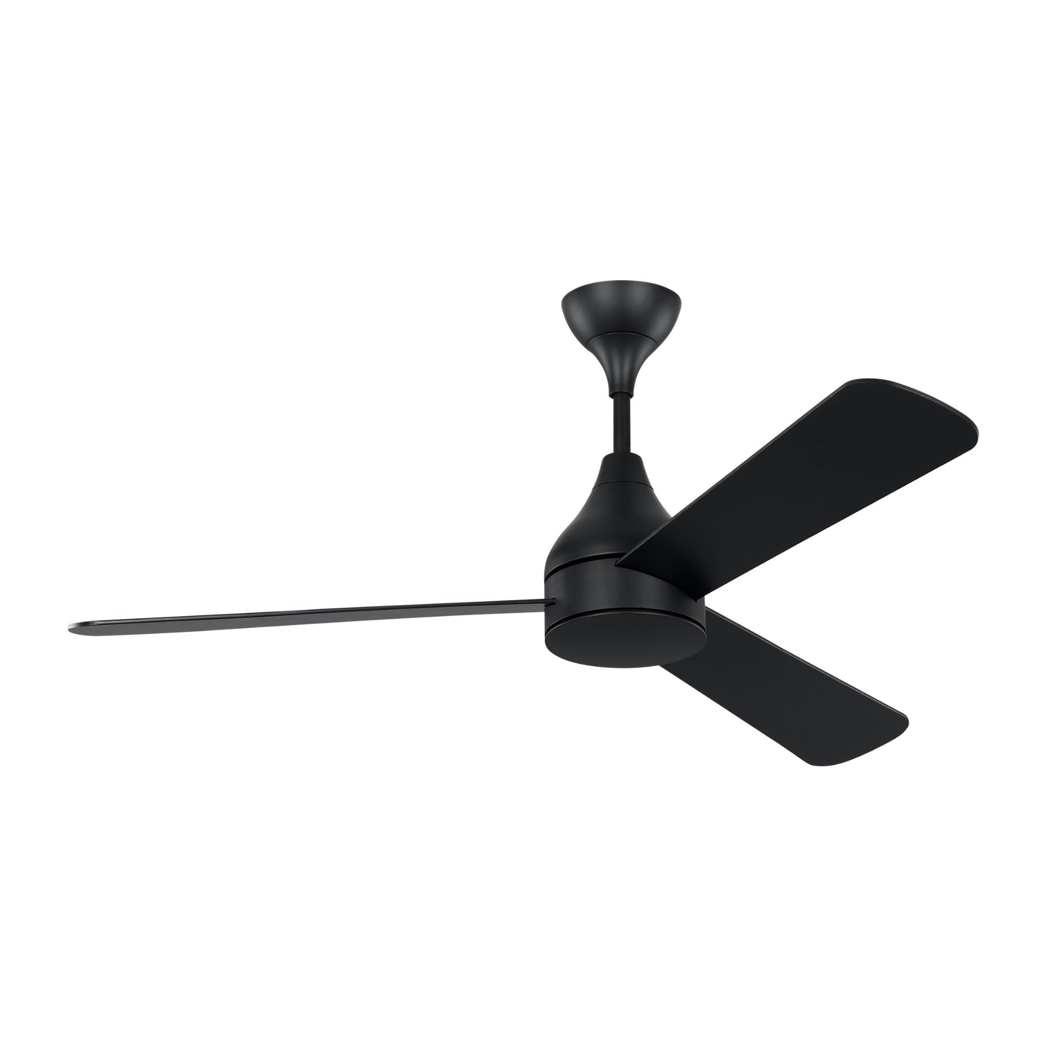 Barbara Barry Streaming 52" LED Ceiling Fan  in Midnight Black  w/ Midnight Black Blade D:52'' H:17 29/32''