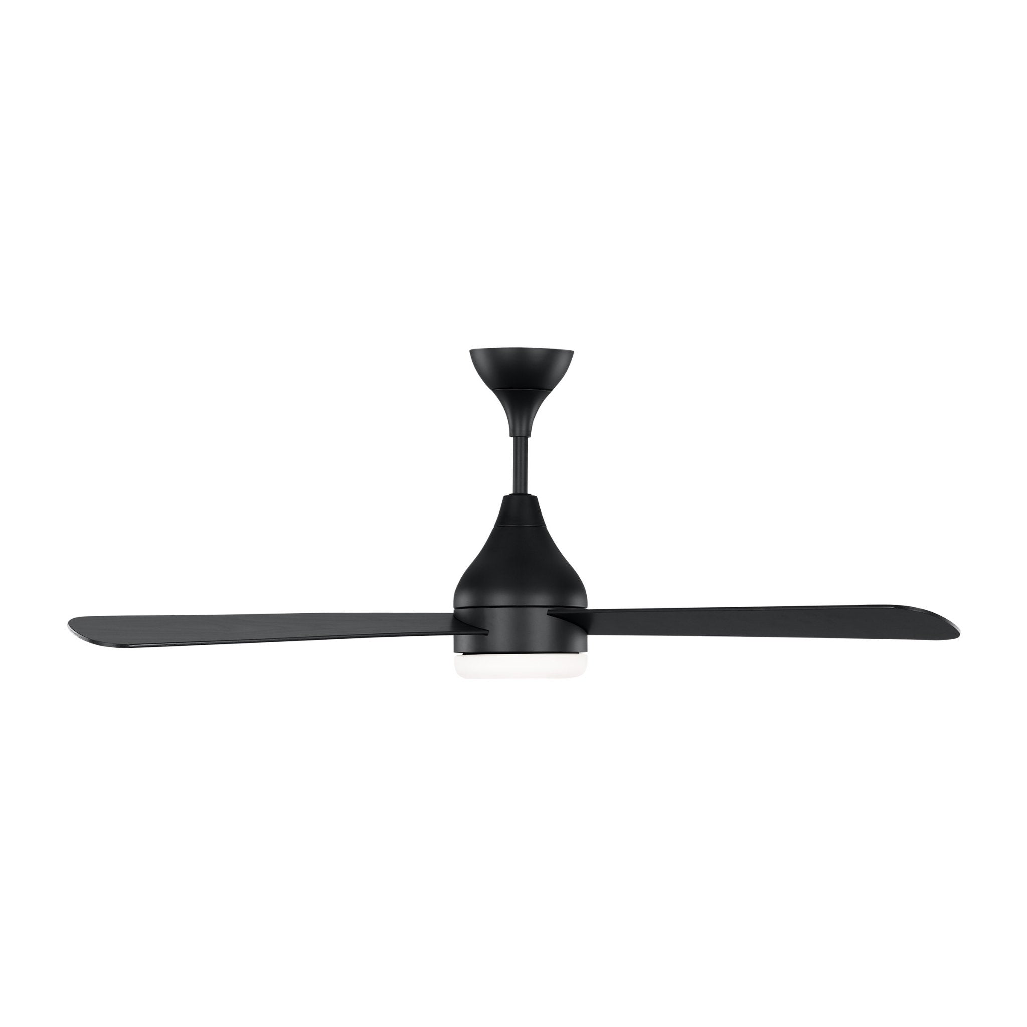 Barbara Barry Streaming 52" LED Ceiling Fan  in Midnight Black  w/ Midnight Black Blade D:52'' H:17 29/32''