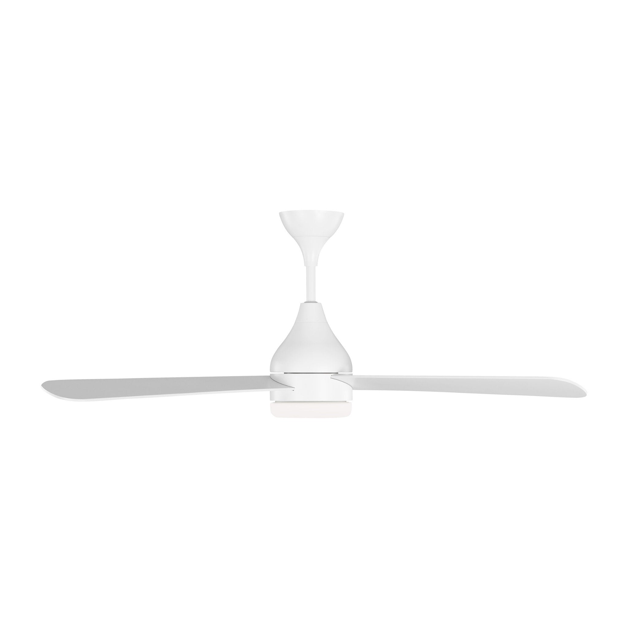 Barbara Barry Streaming 52" LED Ceiling Fan  in Matte White  w/ Matte White Blade D:52'' H:17 29/32''