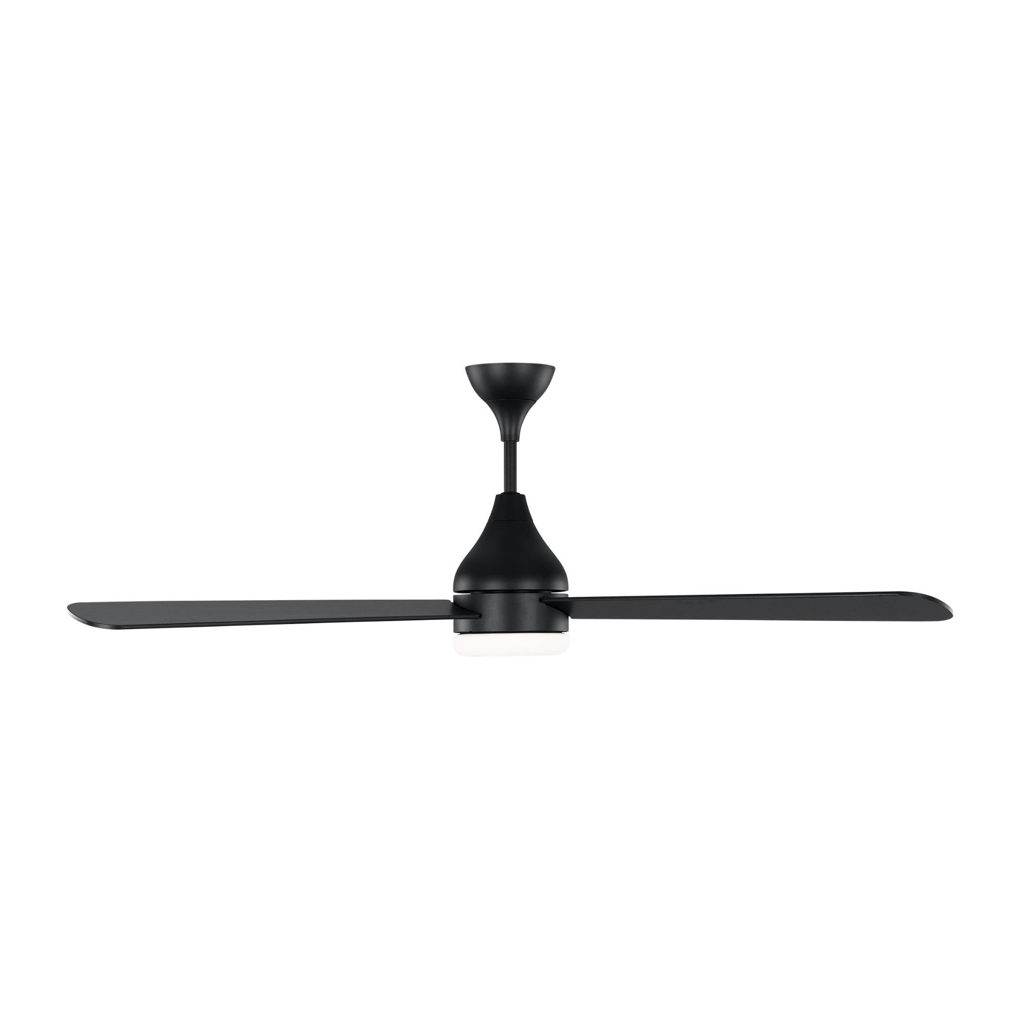 Barbara Barry Streaming 60" LED Ceiling Fan  in Midnight Black  w/ Midnight Black Blade D:60'' H:17 29/32''