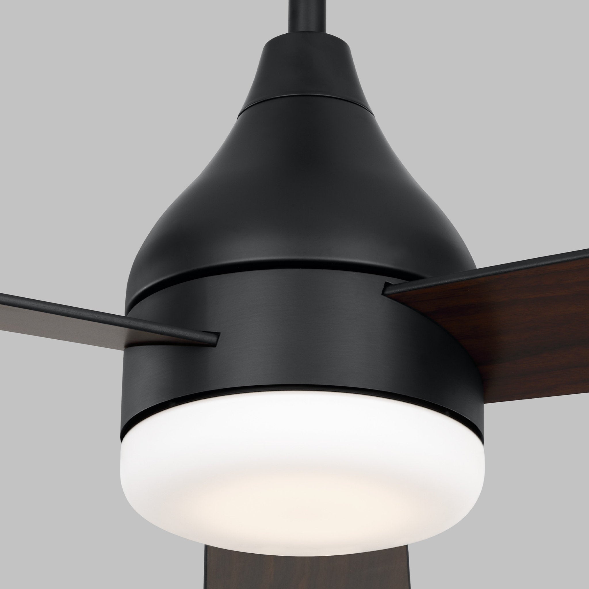 Barbara Barry Streaming 60" LED Ceiling Fan  in Midnight Black  w/ Midnight Black Blade D:60'' H:17 29/32''