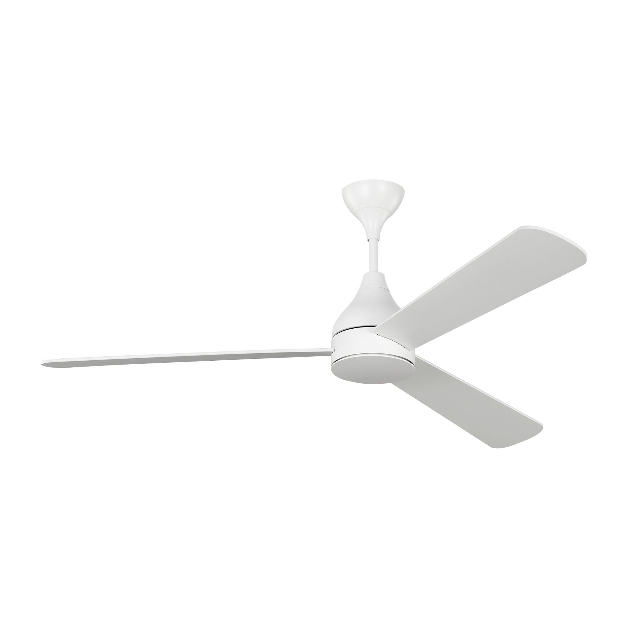 Barbara Barry Streaming 60" LED Ceiling Fan  in Matte White  w/ Matte White Blade D:60'' H:17 29/32''