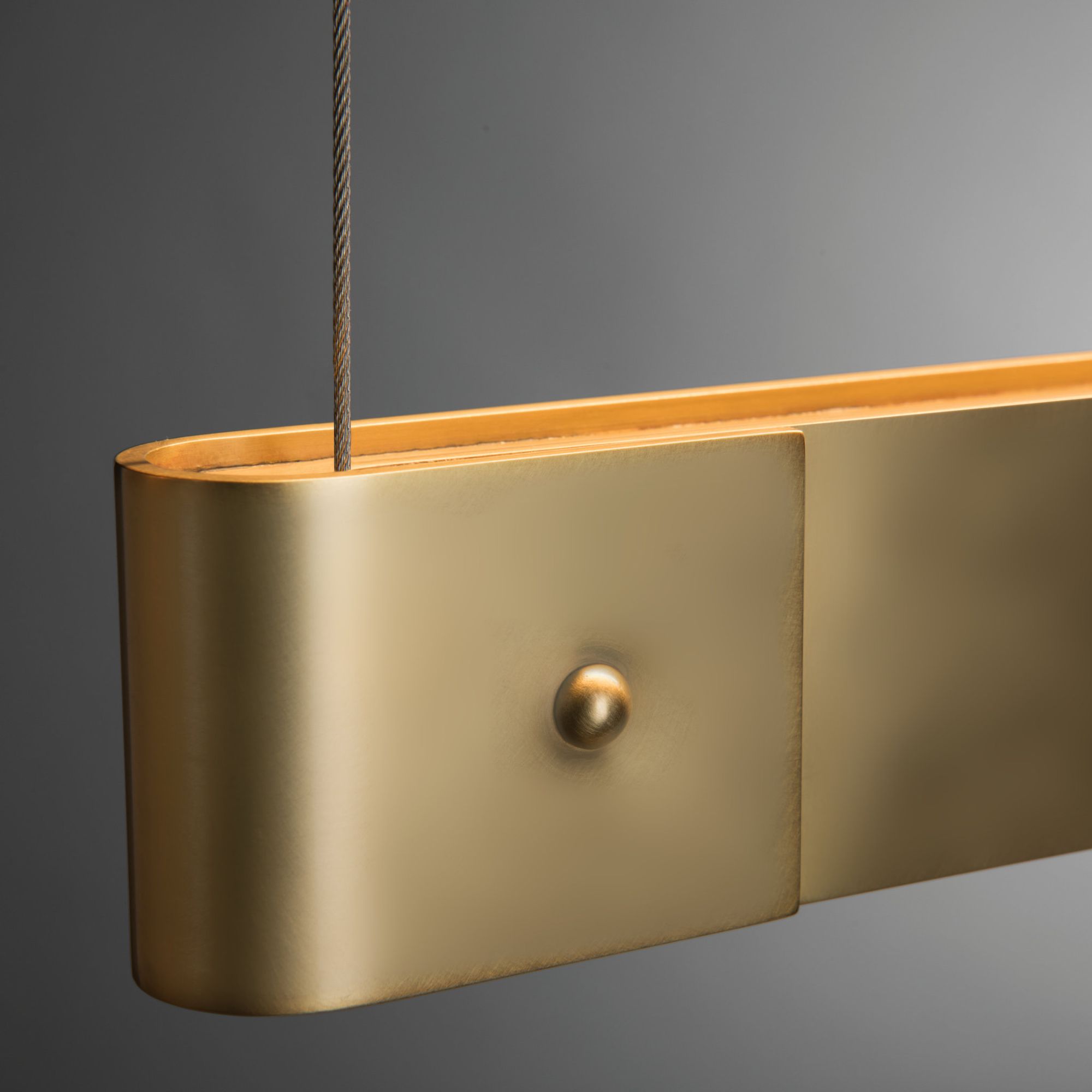 Fold LED Pendant LED in Modern Brass