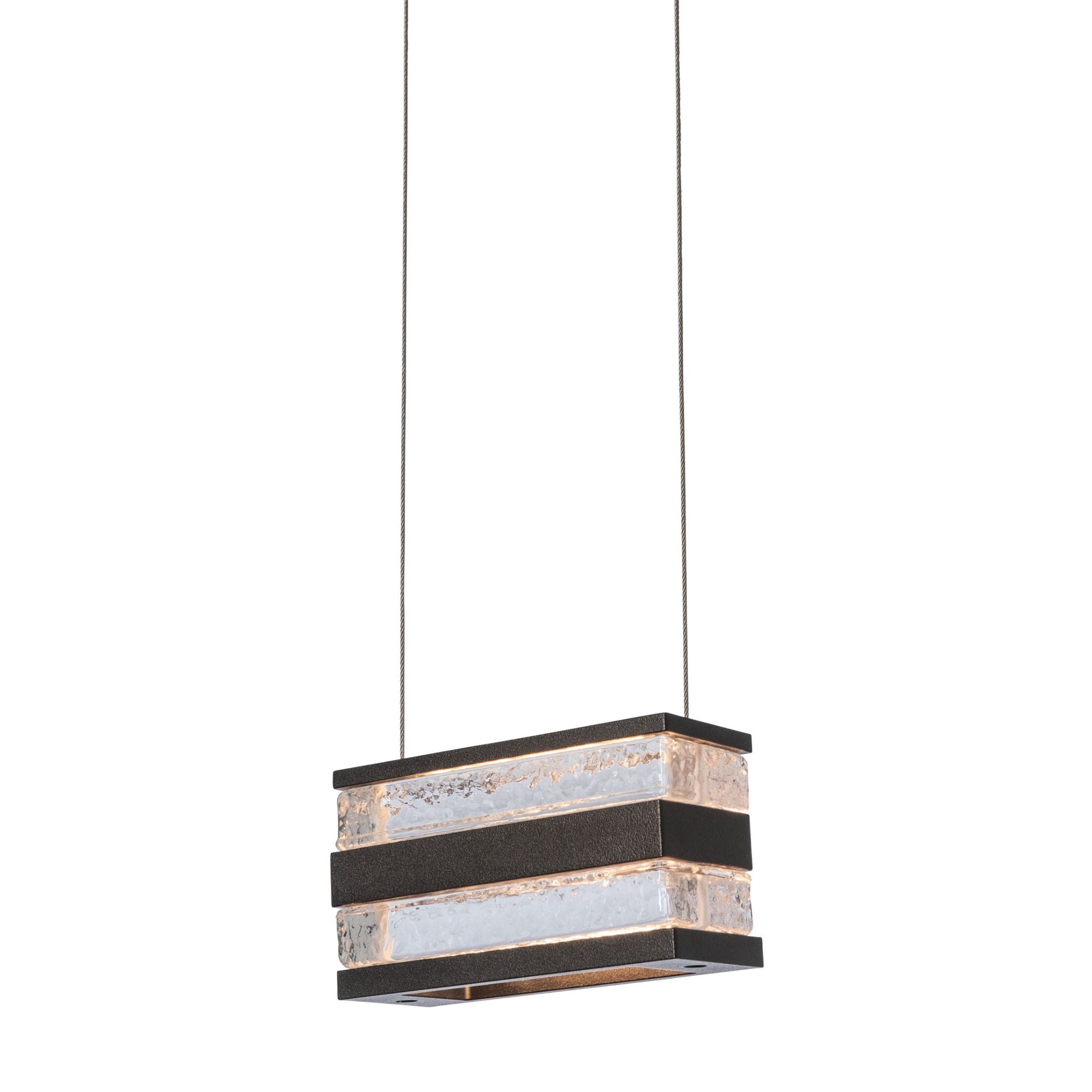Stacks LED Pendant LED Clear Glass (ZM) in Oil Rubbed Bronze