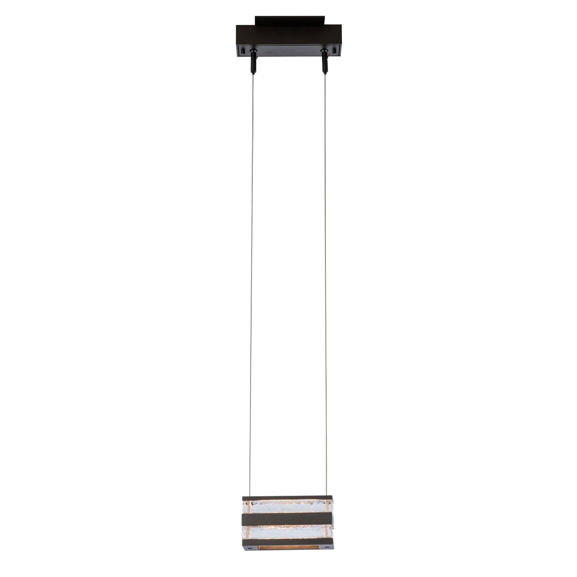 Stacks LED Pendant LED Clear Glass (ZM) in Oil Rubbed Bronze