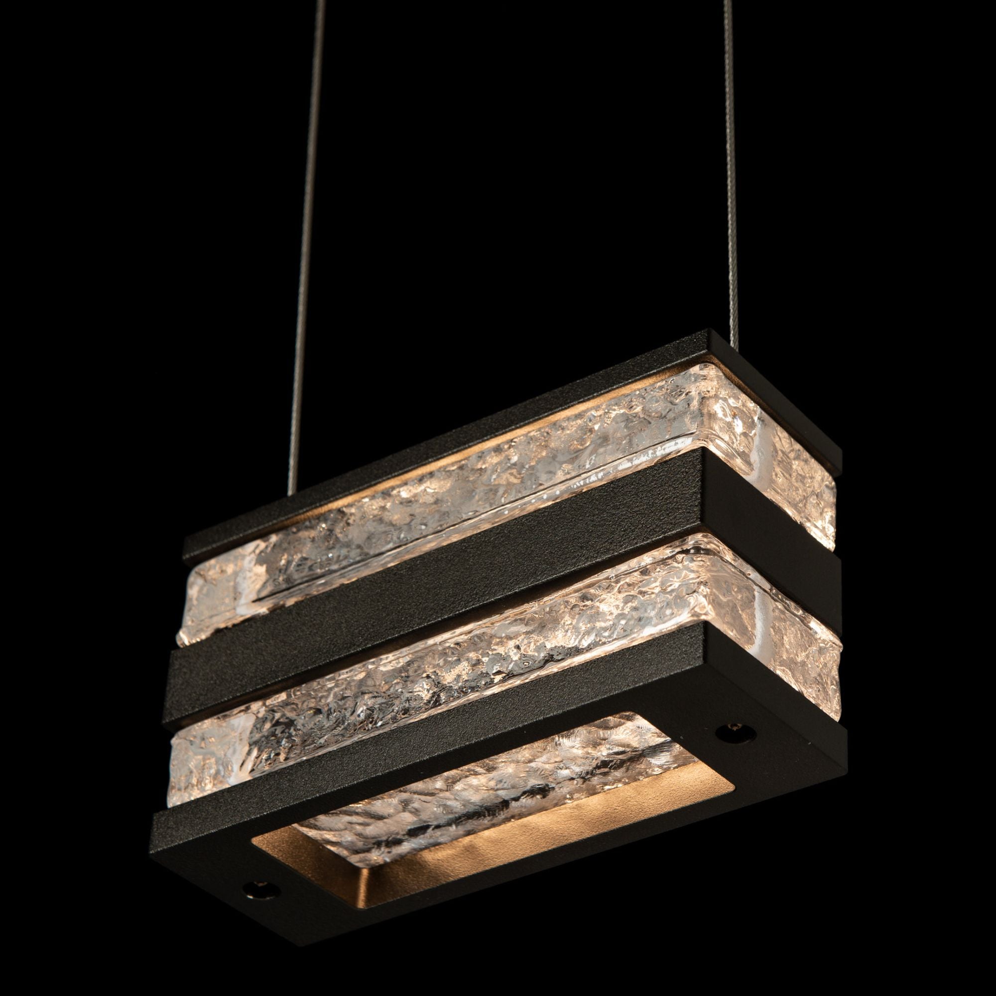Stacks LED Pendant LED Clear Glass (ZM) in Oil Rubbed Bronze