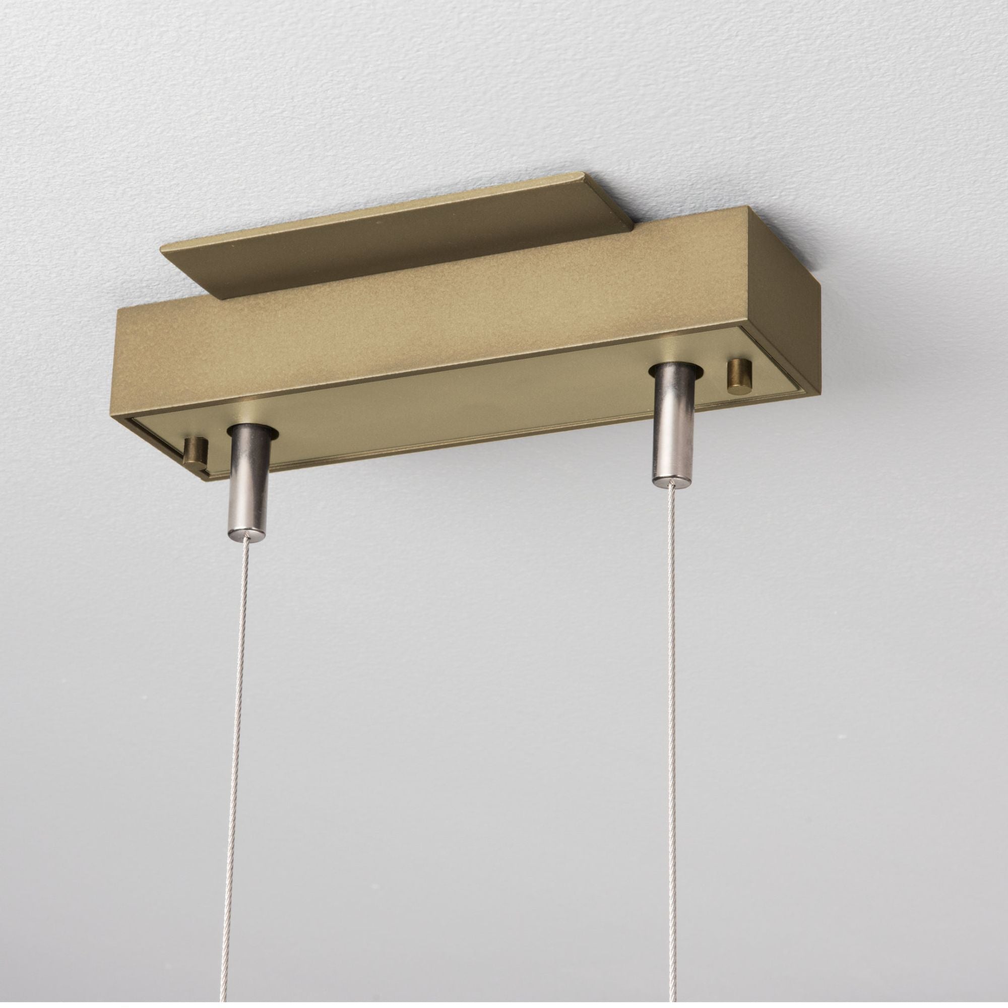 Stacks LED Pendant LED Clear Glass (ZM) in Modern Brass
