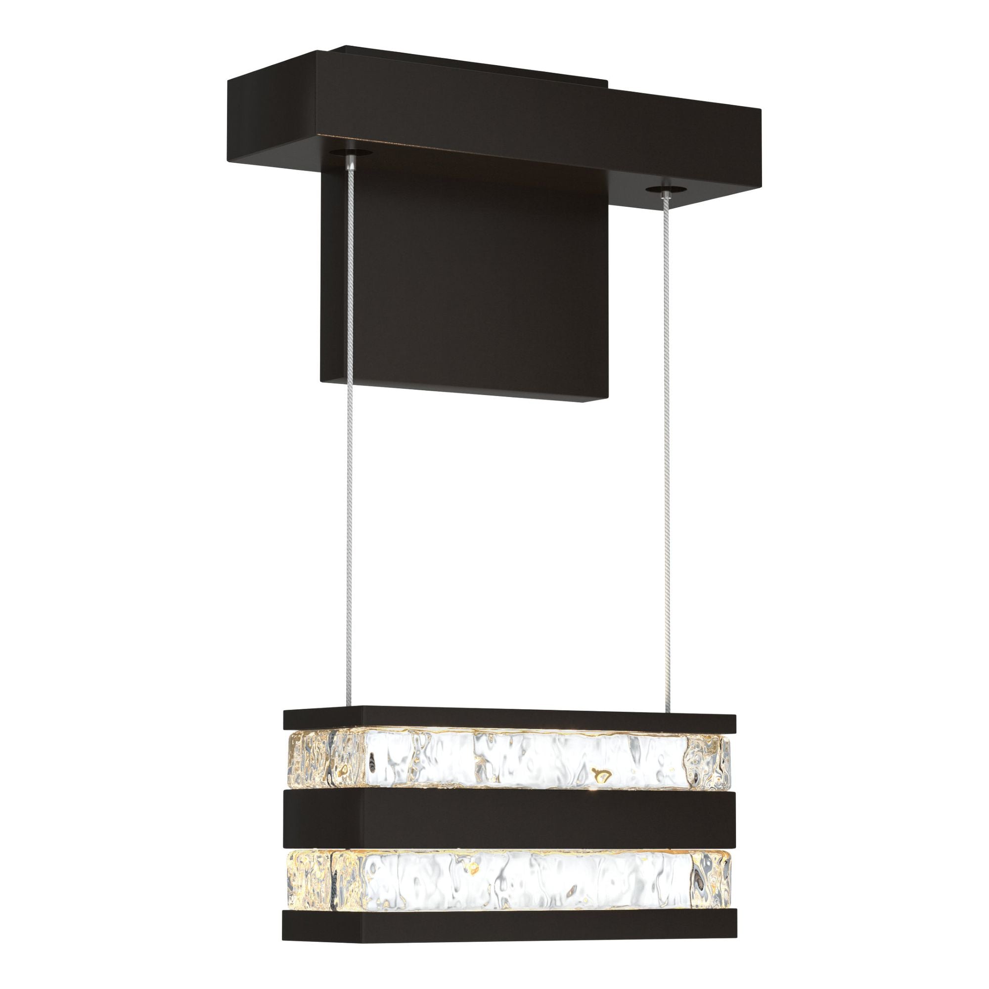 Stacks LED Sconce LED Clear Glass (ZM) in Oil Rubbed Bronze