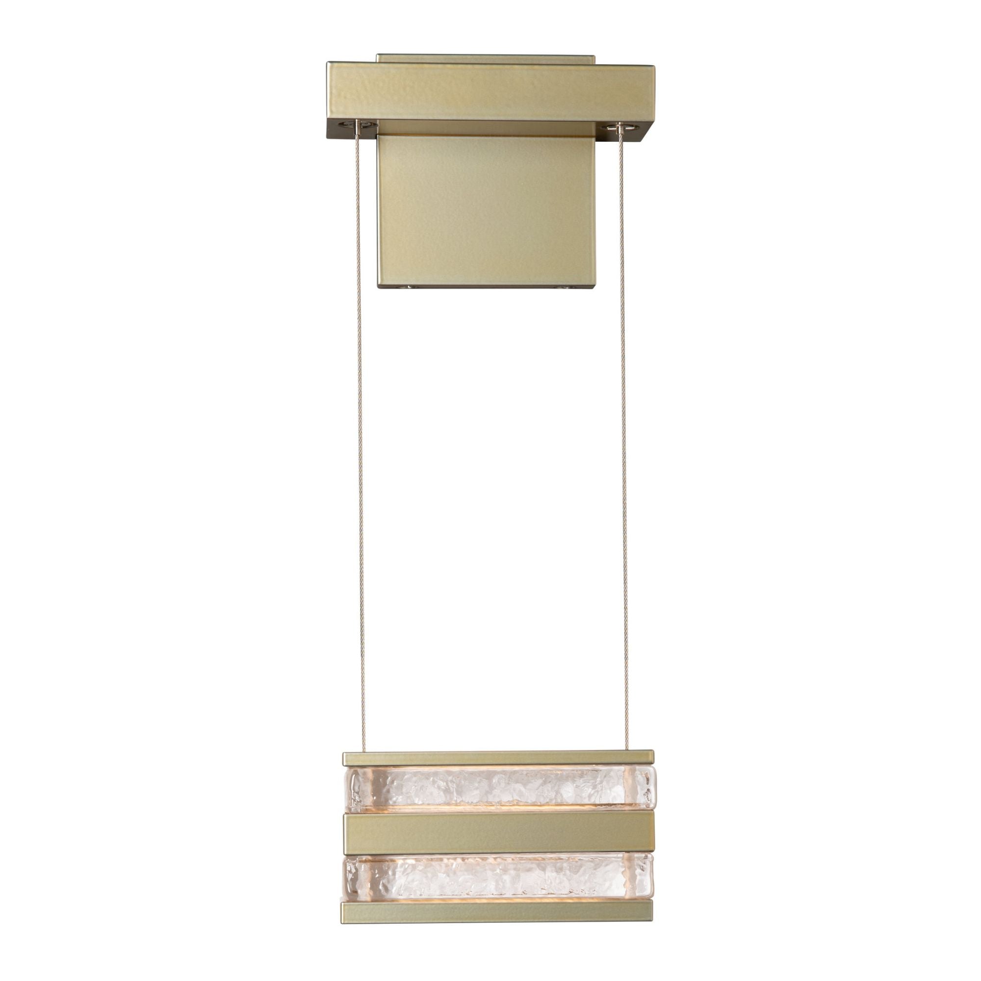 Stacks LED Sconce LED Clear Glass (ZM) in Modern Brass