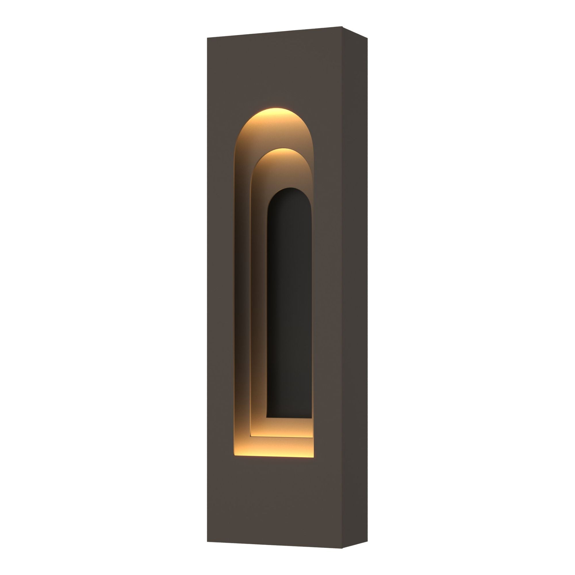 Procession Arch Small Outdoor Sconce 2-Light Coastal Black Accent in Coastal Dark Smoke