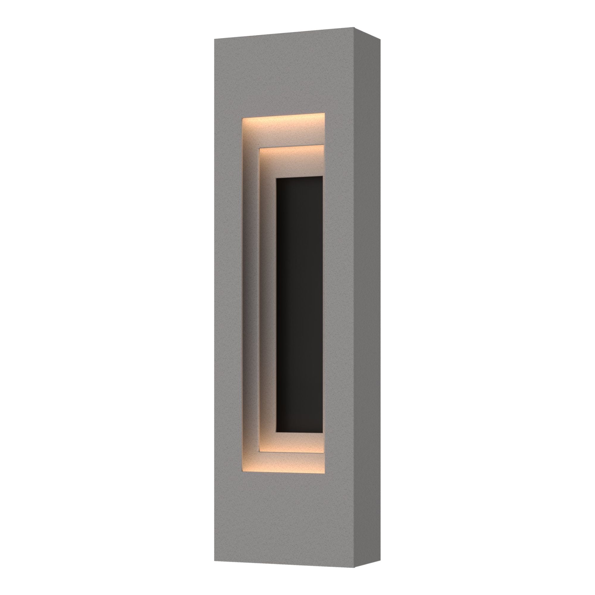 Procession Small Outdoor Sconce 2-Light Coastal Black Accent in Coastal Burnished Steel