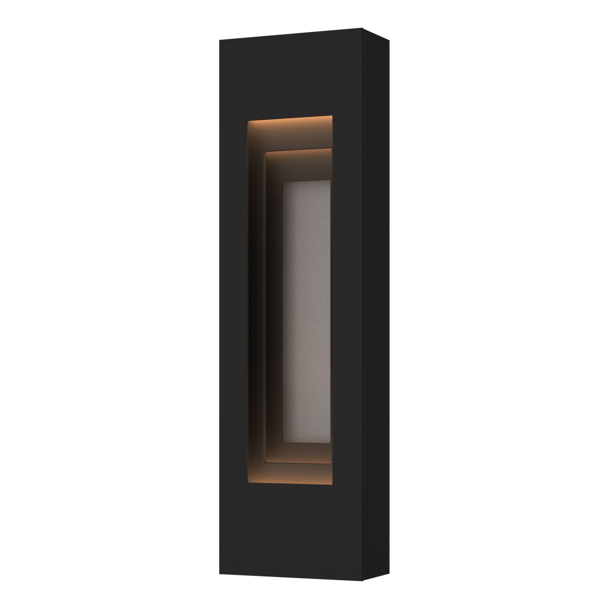 Procession Small Outdoor Sconce 2-Light Coastal Burnished Steel Accent in Coastal Black