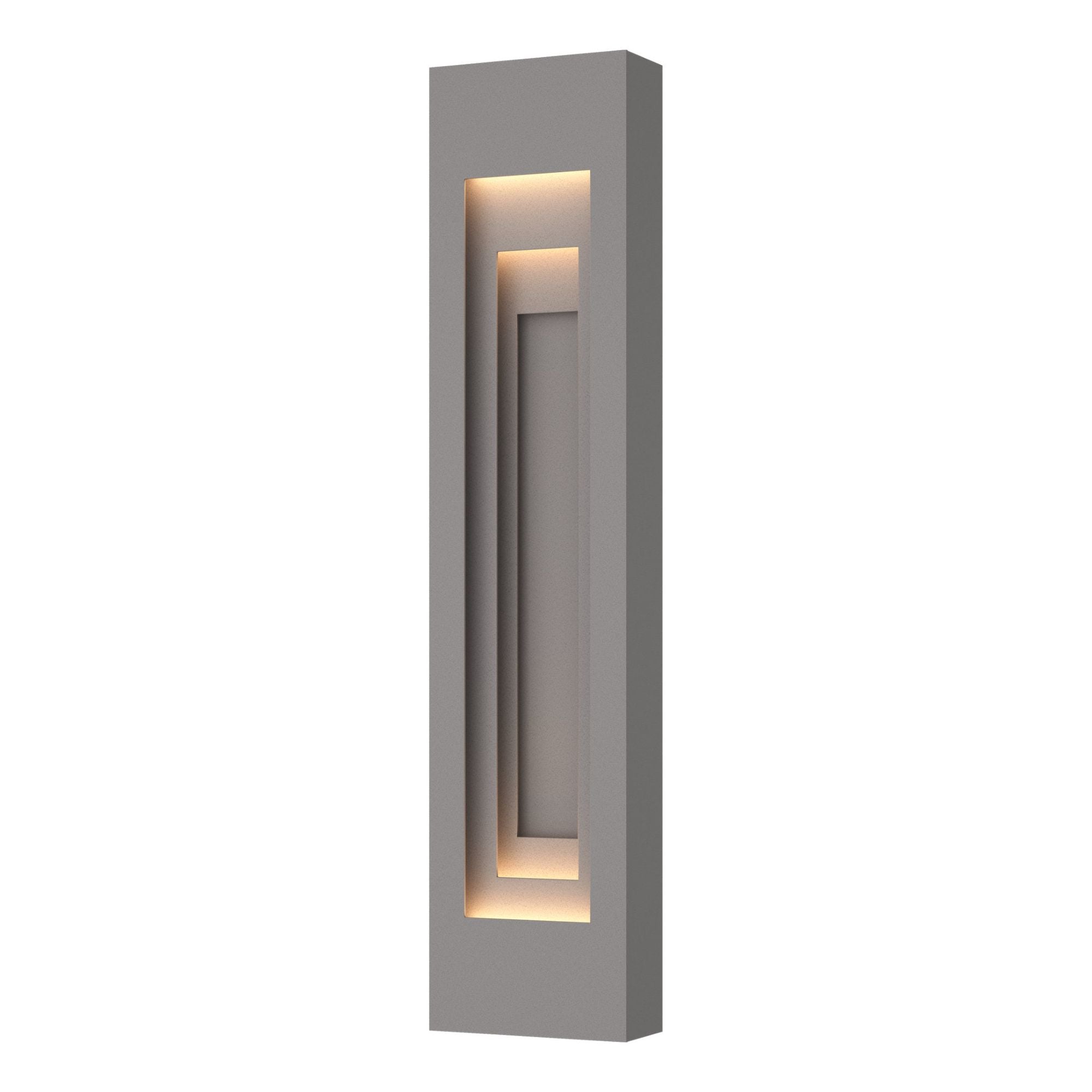 Procession Large Outdoor Sconce 2-Light Coastal Burnished Steel Accent in Coastal Burnished Steel