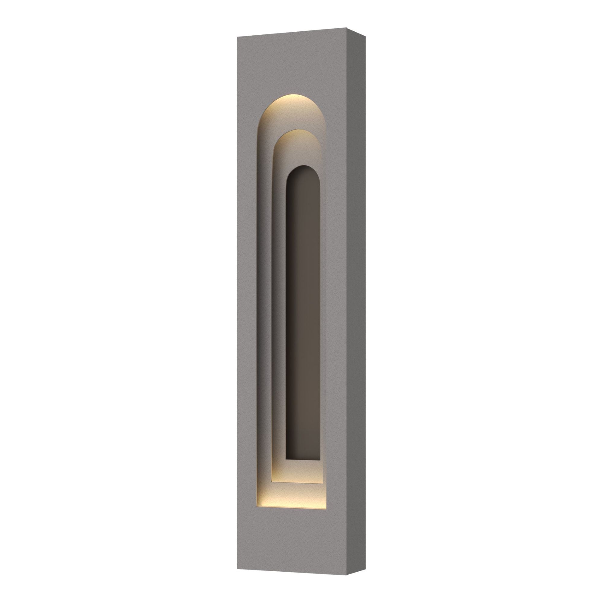 Procession Arch Large Outdoor Sconce 2-Light Coastal Dark Smoke Accent in Coastal Burnished Steel